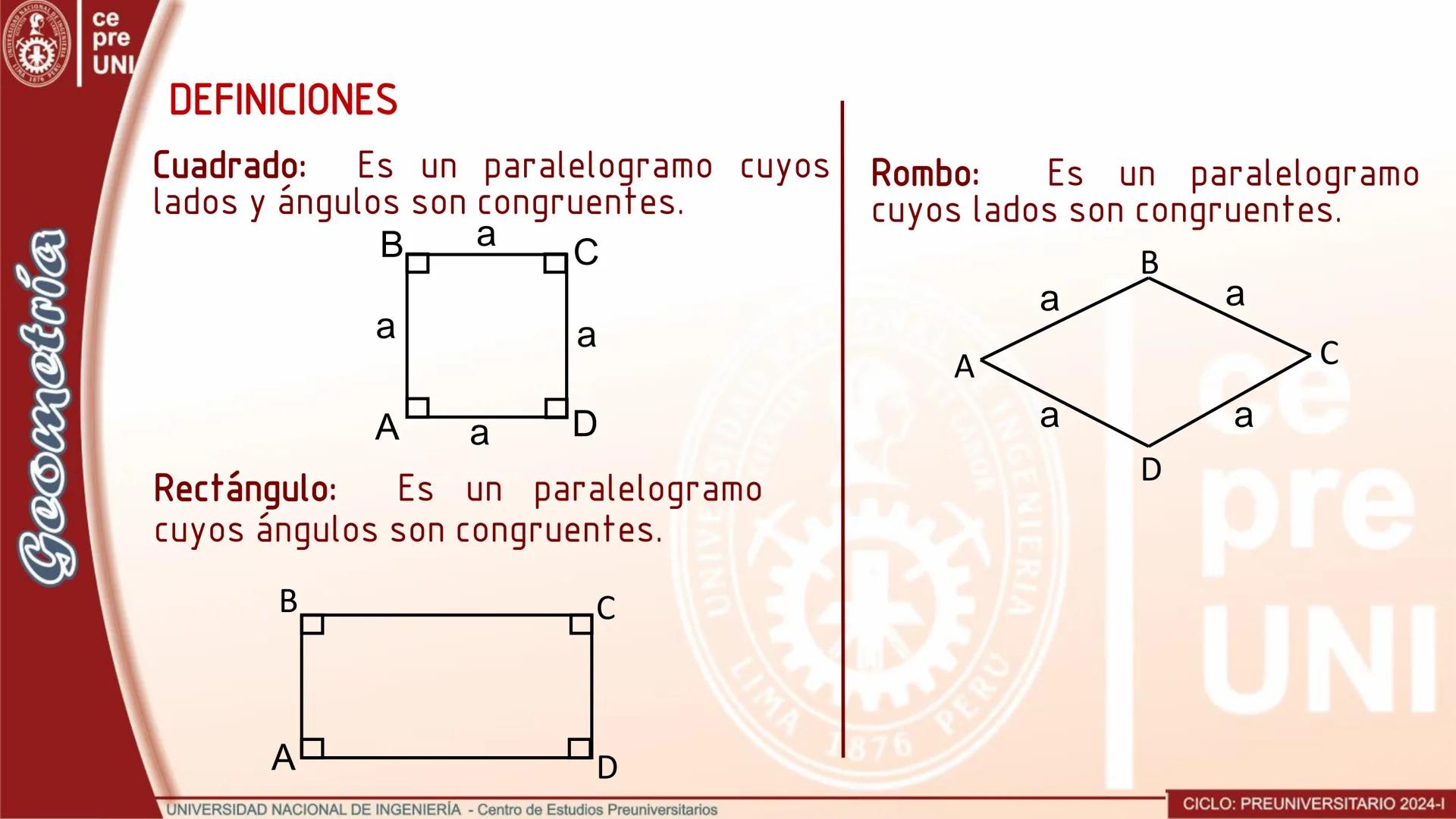 ## TRAPEZOIDE
Es el cuadrilátero convexo que no tiene lados paralelos.
```
A
B
C
D
```
Si los lados opuestos no son
paralelos, entonces