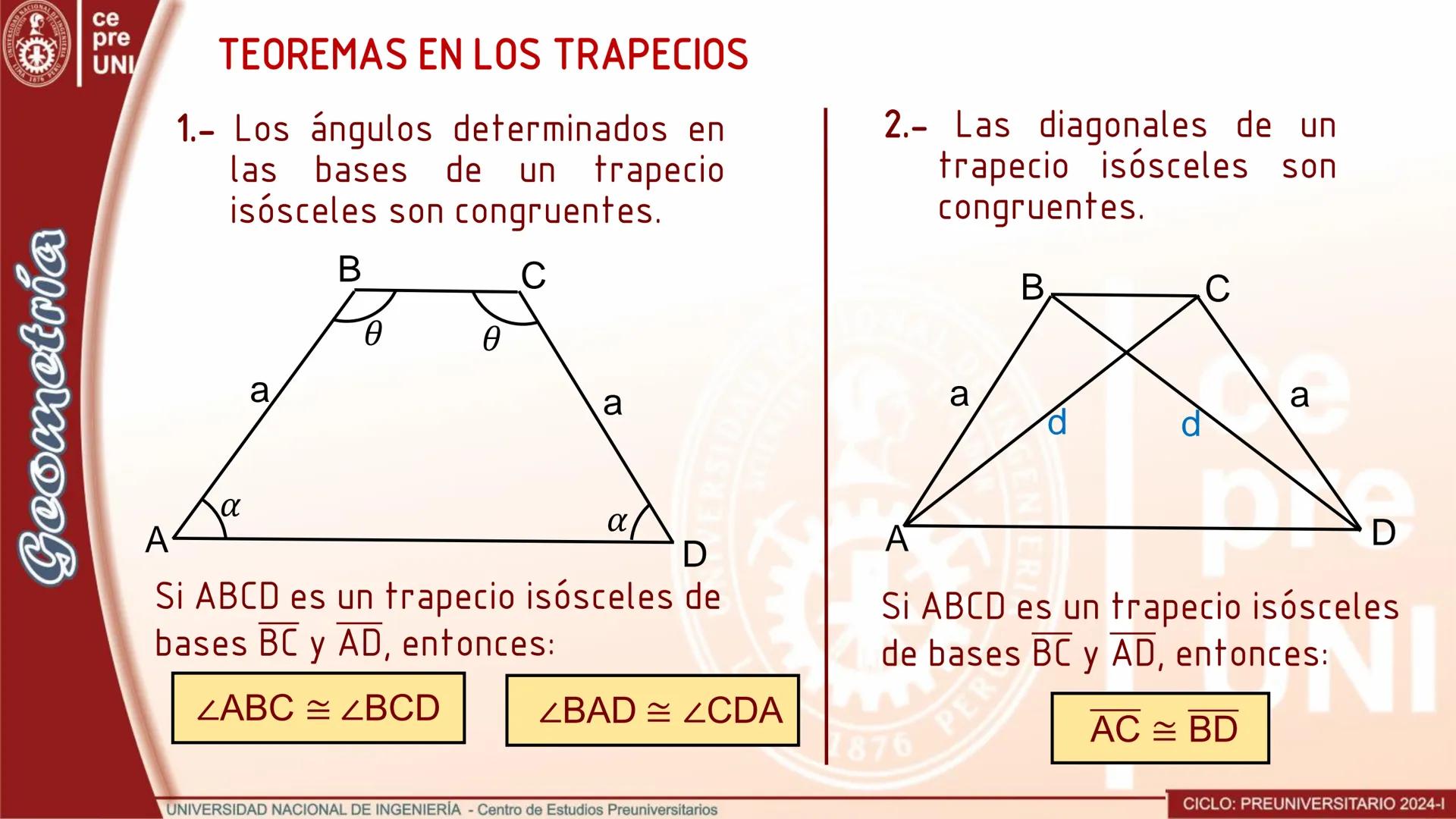 ## TRAPEZOIDE
Es el cuadrilátero convexo que no tiene lados paralelos.
```
A
B
C
D
```
Si los lados opuestos no son
paralelos, entonces