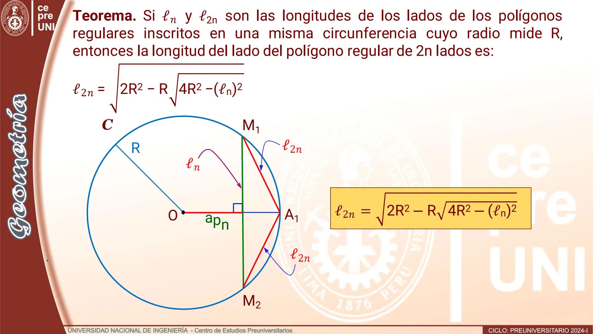 # POLÍGONO REGULAR
Definición. Es el polígono convexo, equilátero y equiángulo.
B
α
C
m
α
m
m
α
A
E
Pentágono regular ABCDE
B
n
C
n
Aβ