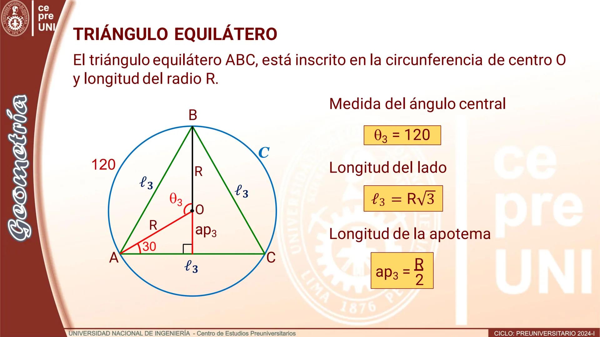 # POLÍGONO REGULAR
Definición. Es el polígono convexo, equilátero y equiángulo.
B
α
C
m
α
m
m
α
A
E
Pentágono regular ABCDE
B
n
C
n
Aβ