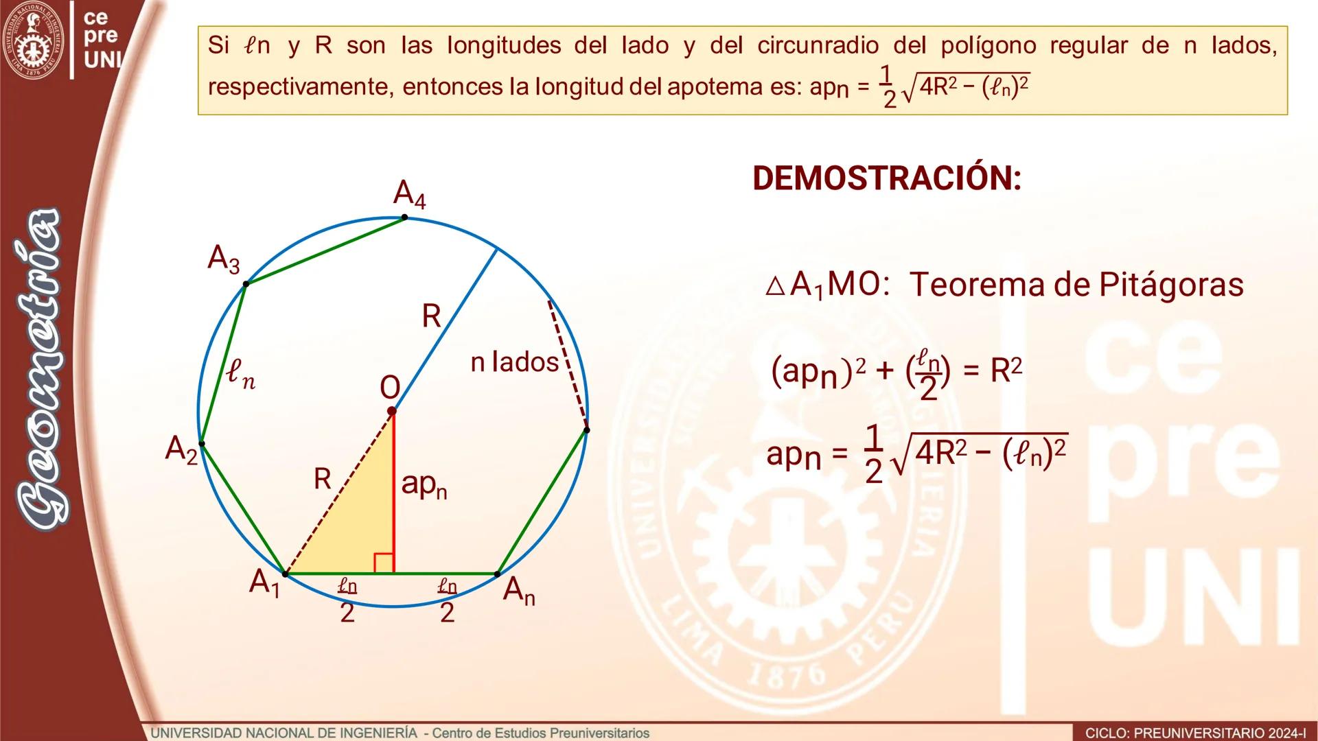 # POLÍGONO REGULAR
Definición. Es el polígono convexo, equilátero y equiángulo.
B
α
C
m
α
m
m
α
A
E
Pentágono regular ABCDE
B
n
C
n
Aβ