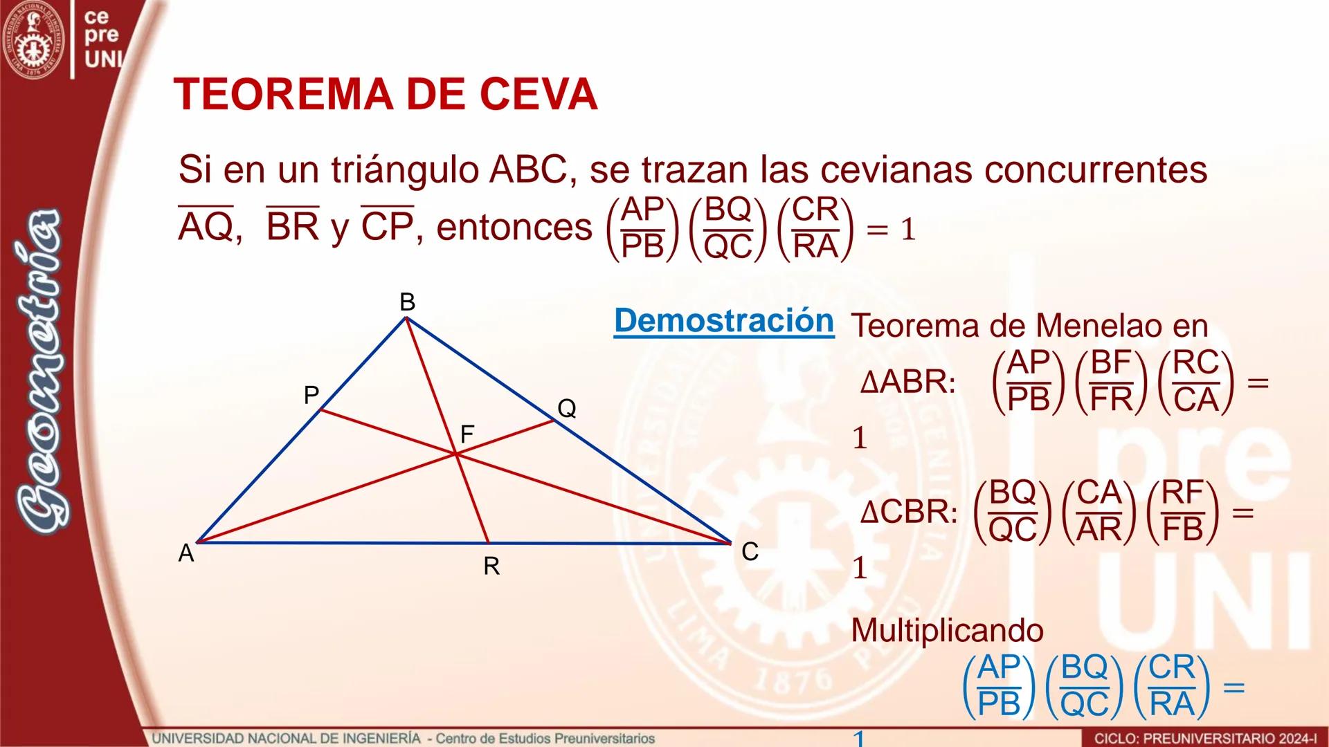 ## RECTAS EQUIPARALELAS
Las rectas paralelas $L_1$, $L_2$ y $L_3$ son equiparalelas, si intersecan
a otra recta L en los puntos A, B y C re