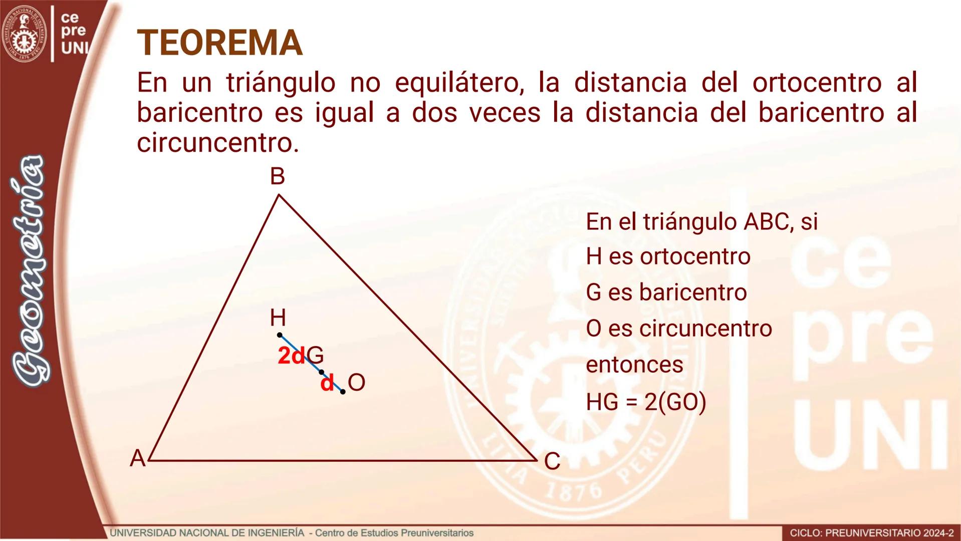 ## BARICENTRO
Definición.-Es el punto de intersección de las medianas de un
triángulo.
```
B
C
a
L
M
G
a
A
b
N
b
C
```
En el triángulo AB