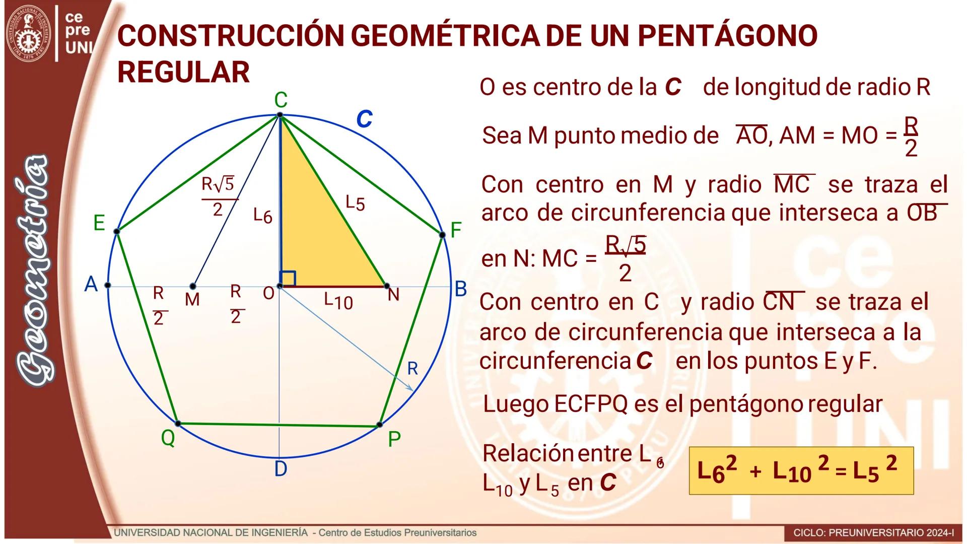 ## DIVISIÓN DE UN SEGMENTO EN MEDIA Y EXTREMA RAZÓN
Definición. Un punto divide a un segmento dado en media y extrema razón, si la longitud