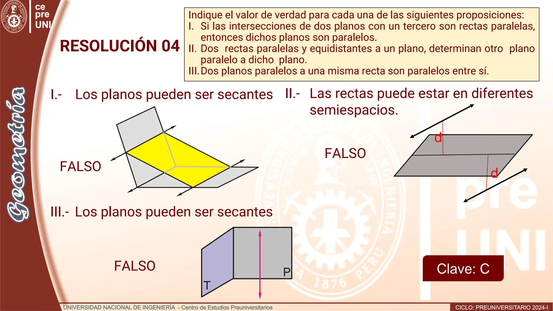 NACIONAL DE
UNIVERSIDAD
SCIENTIA ACION ET LABOR
LIMA
INGENIERIA
1876 PERU
ce
pre
UNI
TEORIA
Geometría
ELEMENTOS DE
GEOMETRÍA DEL ESPACIO
UNI