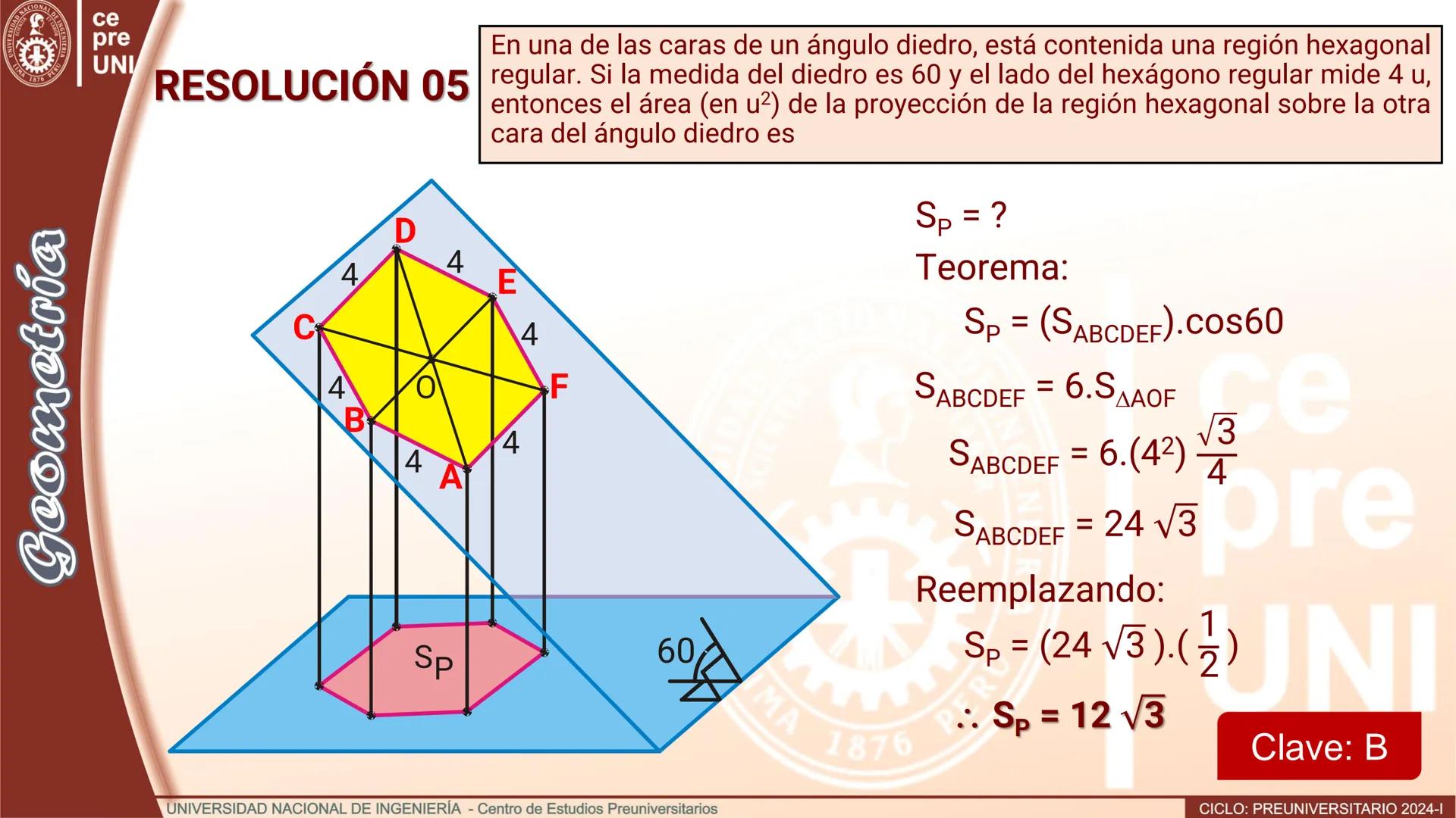 # TEORÍA
# Geometría
## ÁNGULO DIEDRO
CICLO
PREUNIVERSITARIO
2024-1
Semana
13b
UNIVERSIDAD NACIONAL DE INGENIERÍA - Centro