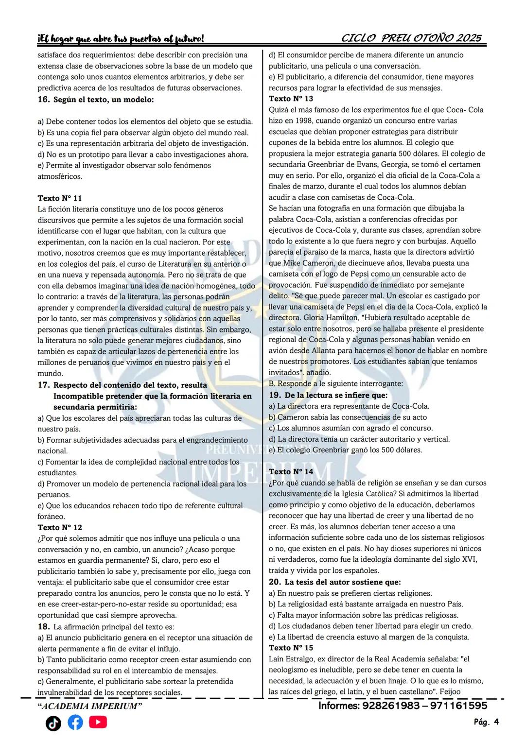 ACADEMIA
IMPERIUM
Docente: Carlos Guzmán
Curso: Biología
IMPERIUM
ACADEMIA PREUNIVERSITARIA
CICLO PREU OTOÑO 2025
Introducción a la Biología