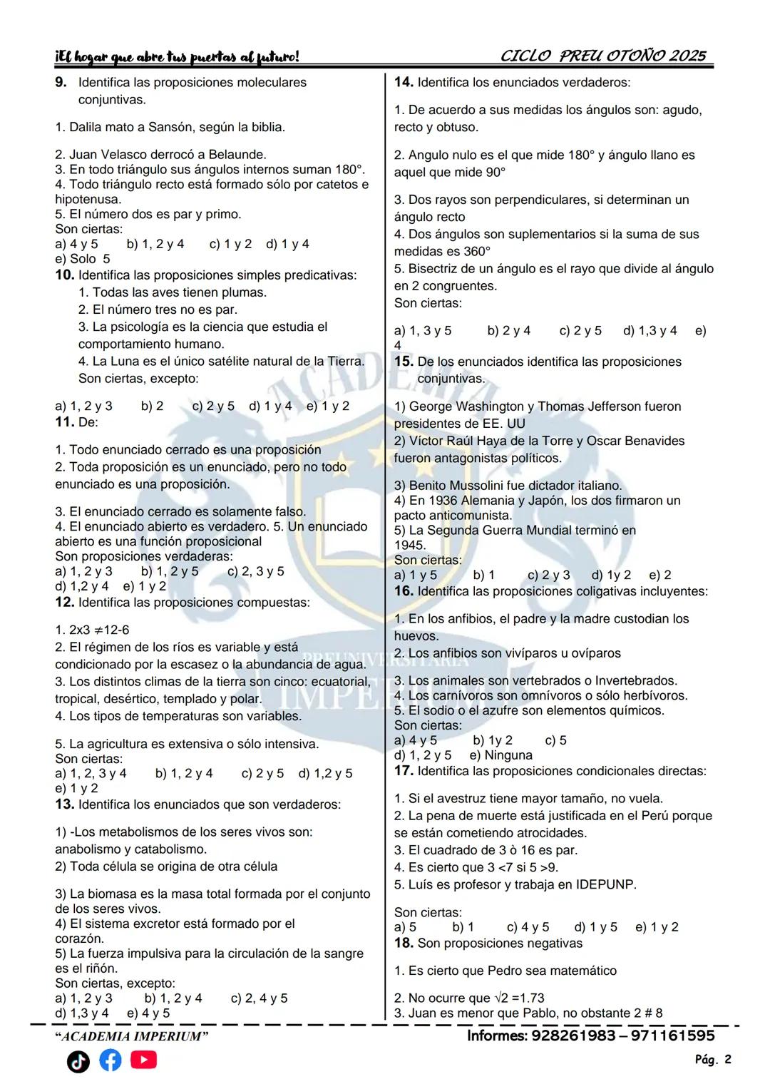 ACADEMIA
IMPERIUM
Docente: Carlos Guzmán
Curso: Biología
IMPERIUM
ACADEMIA PREUNIVERSITARIA
CICLO PREU OTOÑO 2025
Introducción a la Biología
