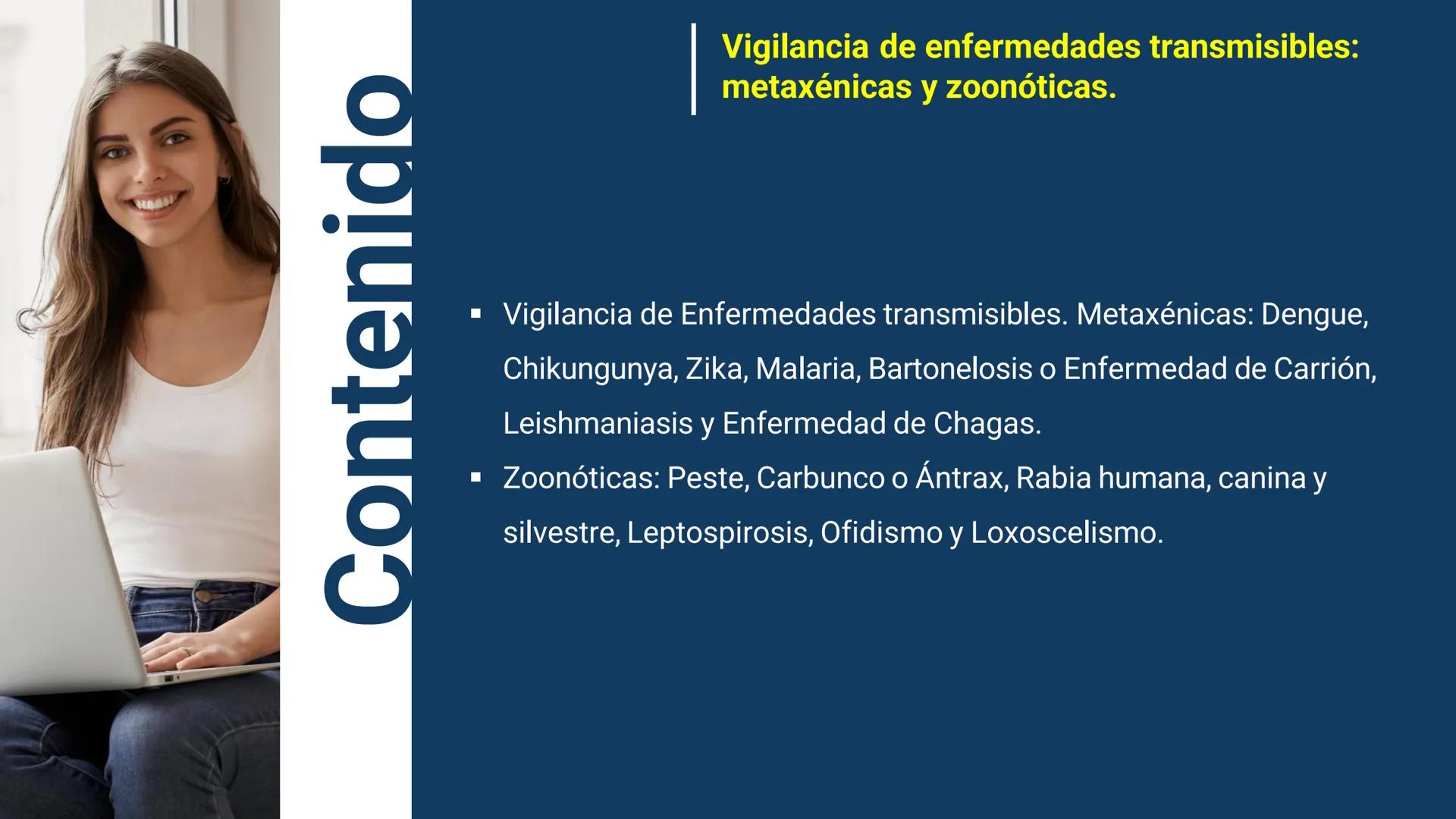 # Pregrado FACULTAD DE
# CIENCIAS DE
# LA SALUD
# Epidemiología
Sesión 12
Tema:
Vigilancia de
enfermedades
transmisibles:
metaxénicas y
