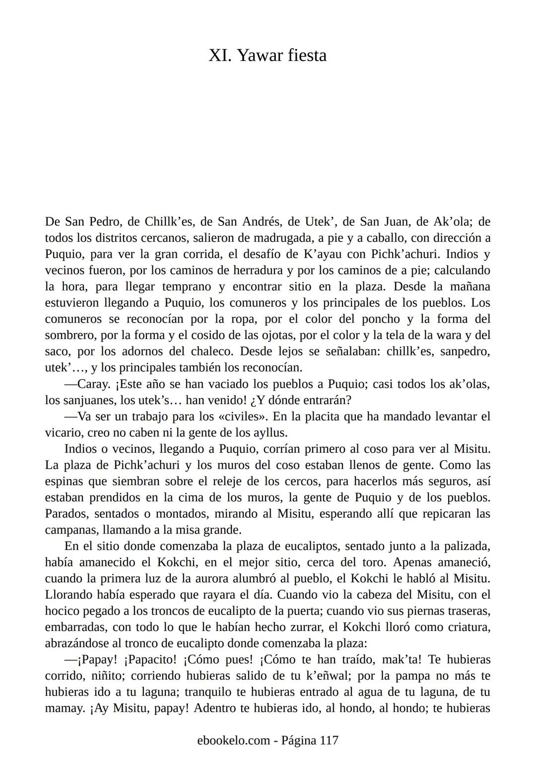 # YAYAR FIESTA
(fiesta de sangre)
José María Arguedas Ante la proximidad de la fiesta nacional del Perú, el 28 de julio, los vecinos
del p