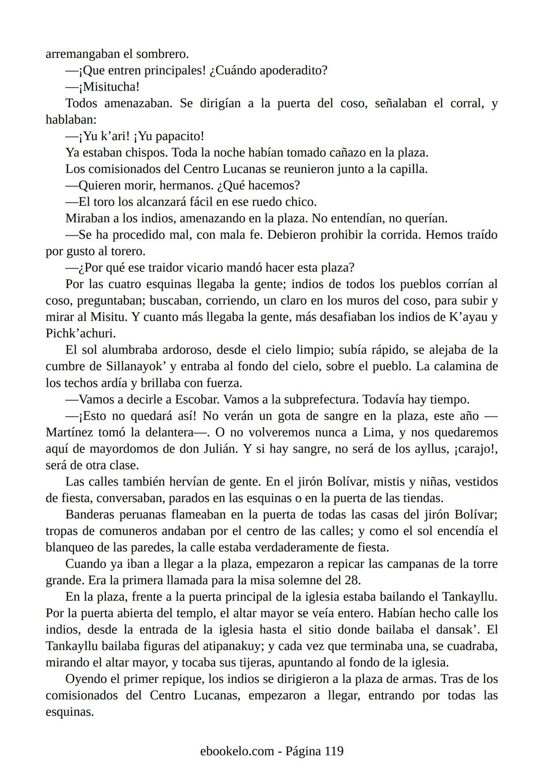 # YAYAR FIESTA
(fiesta de sangre)
José María Arguedas Ante la proximidad de la fiesta nacional del Perú, el 28 de julio, los vecinos
del p
