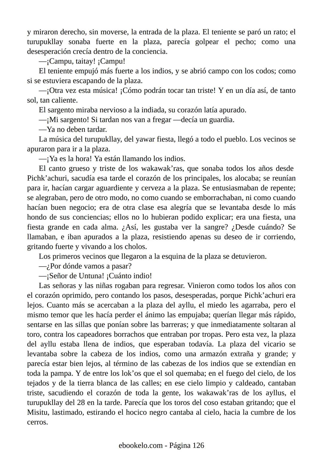 # YAYAR FIESTA
(fiesta de sangre)
José María Arguedas Ante la proximidad de la fiesta nacional del Perú, el 28 de julio, los vecinos
del p