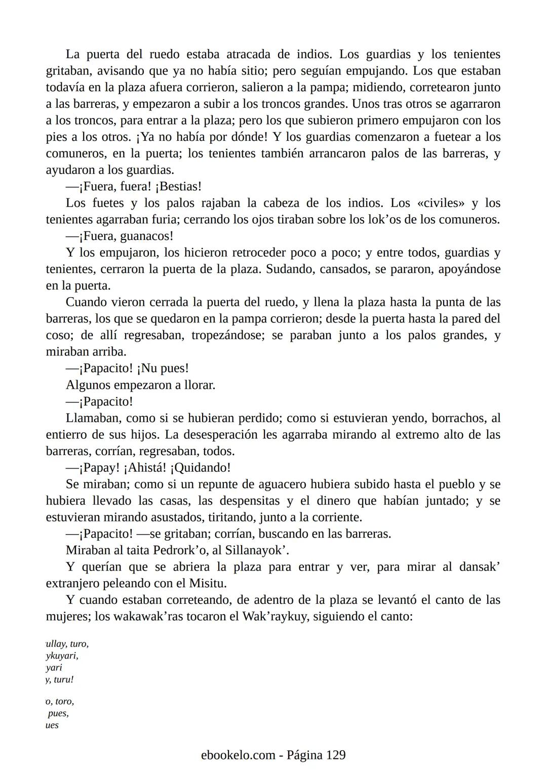 # YAYAR FIESTA
(fiesta de sangre)
José María Arguedas Ante la proximidad de la fiesta nacional del Perú, el 28 de julio, los vecinos
del p