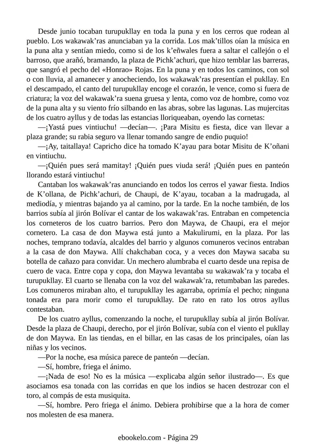 # YAYAR FIESTA
(fiesta de sangre)
José María Arguedas Ante la proximidad de la fiesta nacional del Perú, el 28 de julio, los vecinos
del p