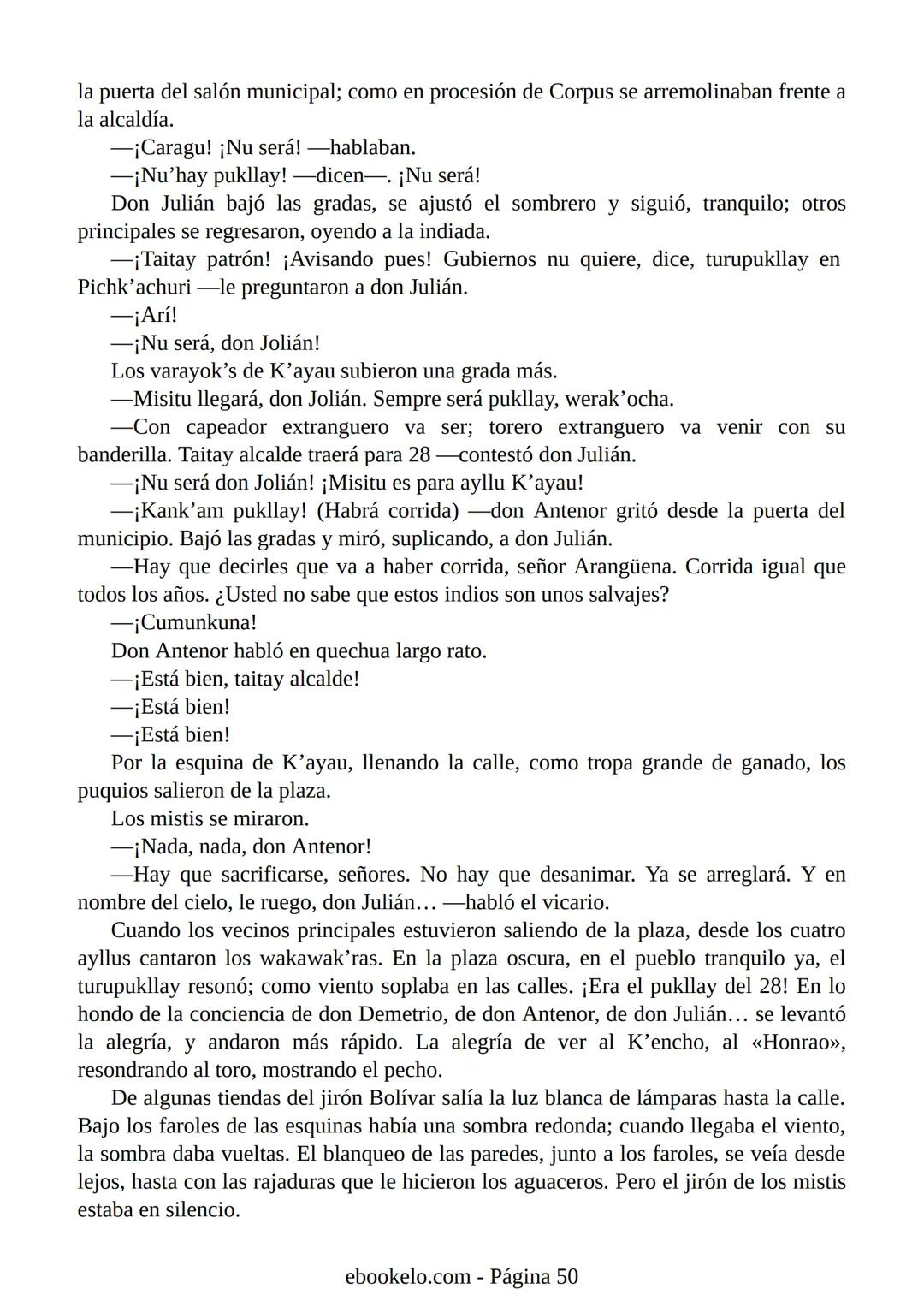 # YAYAR FIESTA
(fiesta de sangre)
José María Arguedas Ante la proximidad de la fiesta nacional del Perú, el 28 de julio, los vecinos
del p