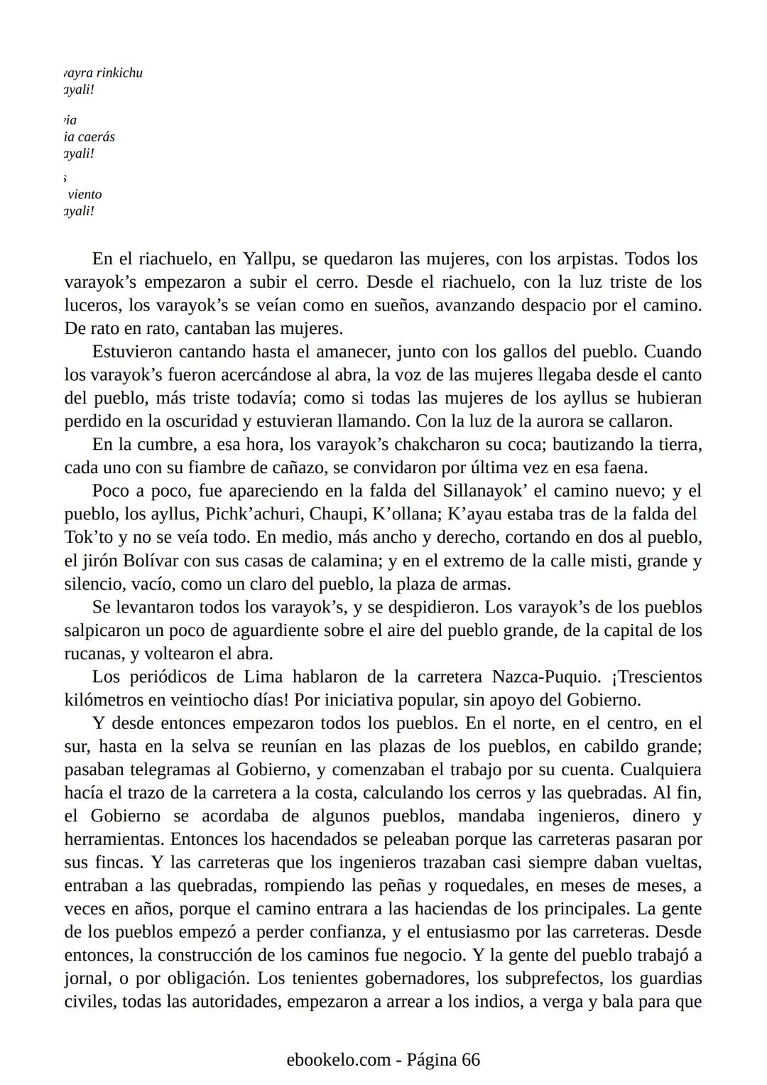 # YAYAR FIESTA
(fiesta de sangre)
José María Arguedas Ante la proximidad de la fiesta nacional del Perú, el 28 de julio, los vecinos
del p