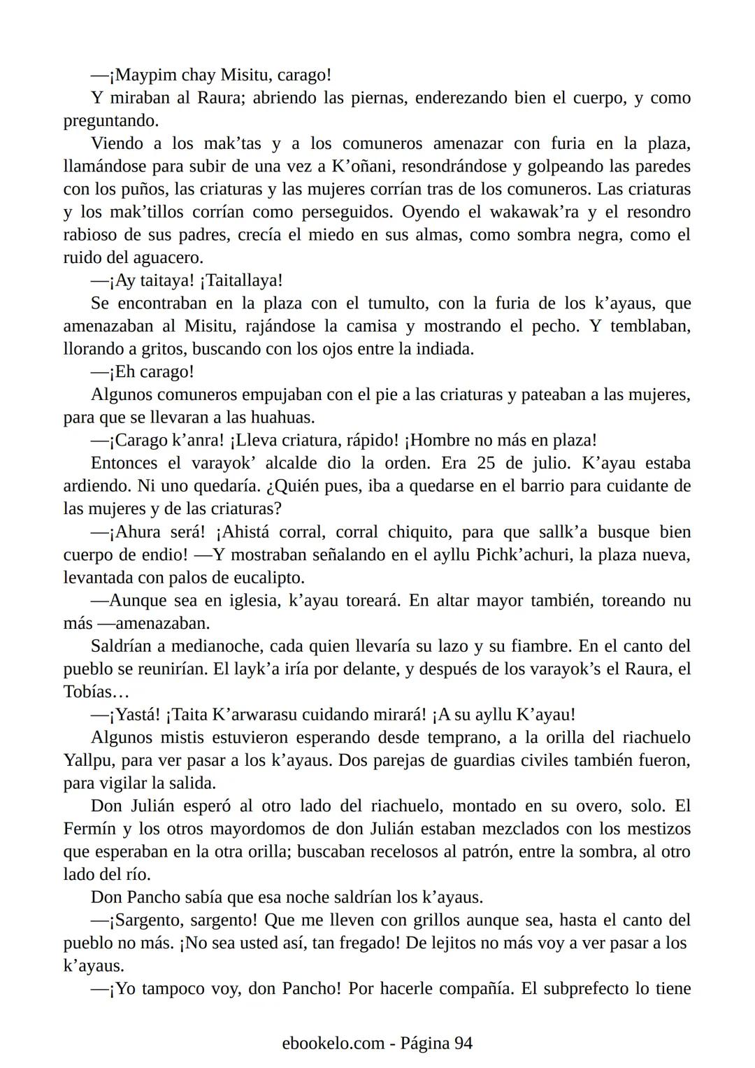 # YAYAR FIESTA
(fiesta de sangre)
José María Arguedas Ante la proximidad de la fiesta nacional del Perú, el 28 de julio, los vecinos
del p