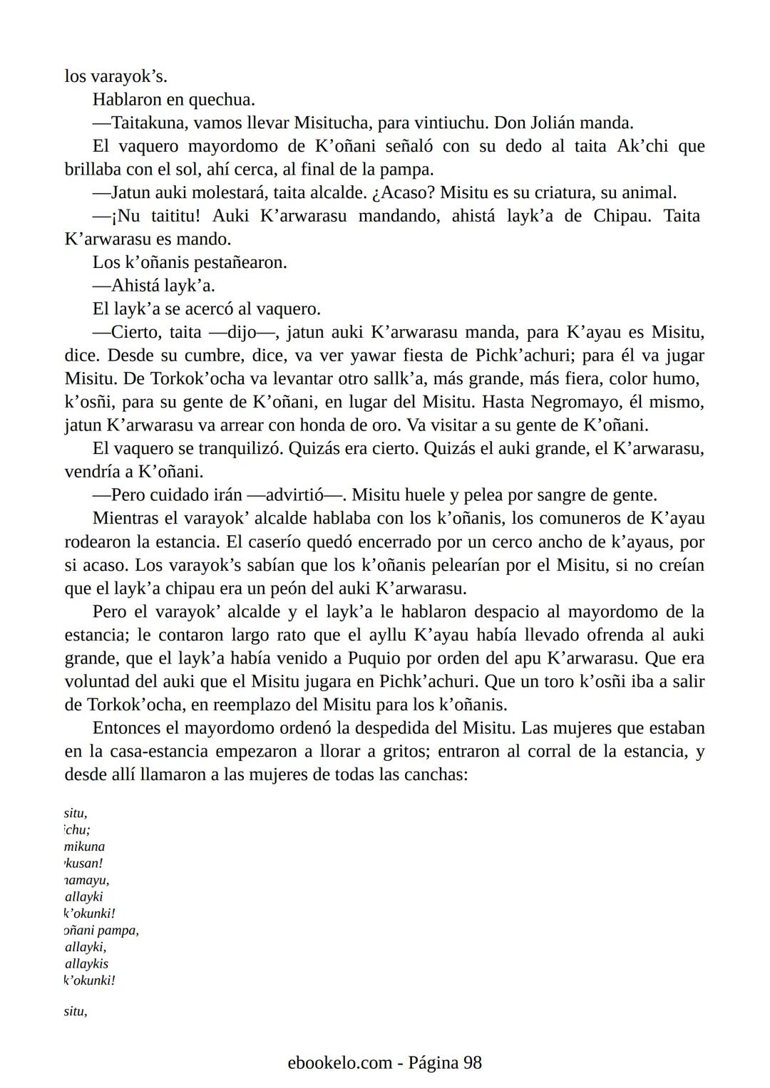 # YAYAR FIESTA
(fiesta de sangre)
José María Arguedas Ante la proximidad de la fiesta nacional del Perú, el 28 de julio, los vecinos
del p