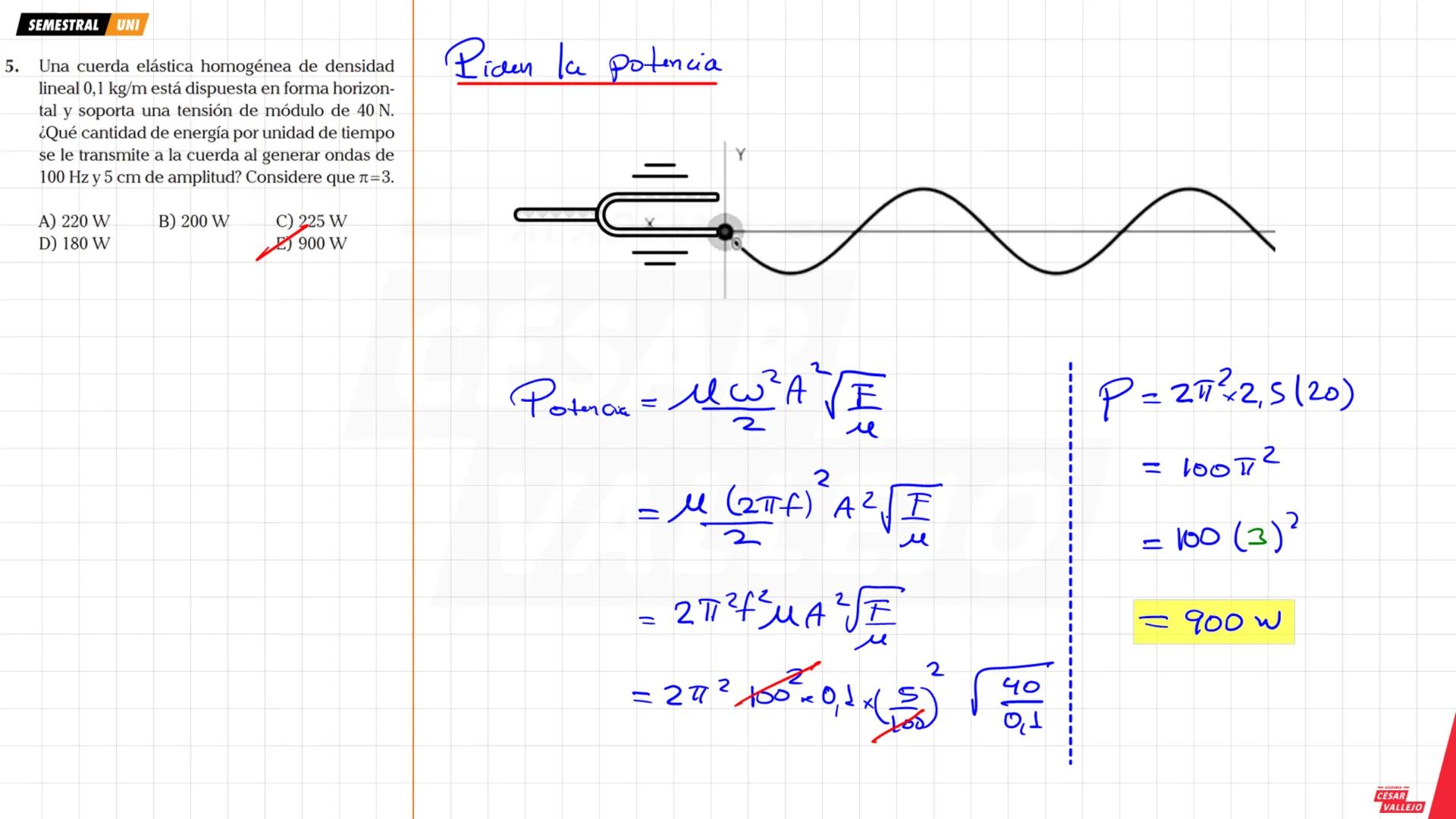 SEMESTRAL UNI
Objetivos:
• Comprender y analizar las
características, propiedades y
fenómenos que experimenta
una ONDA MECANICA
• Conocer lo