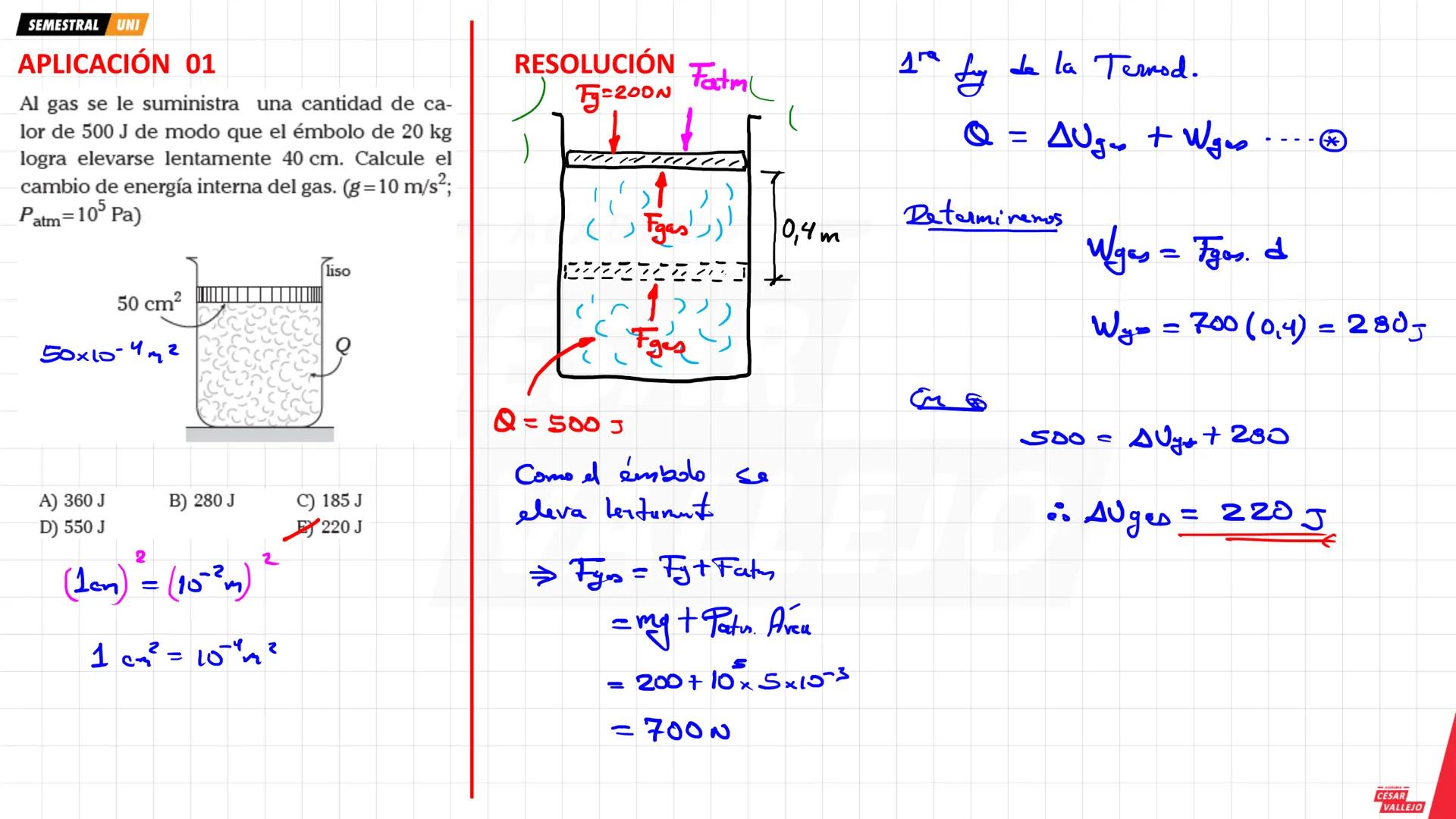 SEMESTRAL UNI
Objetivos:
- Estudiar la transformación de la energía
calorífica en trabajo mecánico.
- Entender que el calor y el trabajo mec