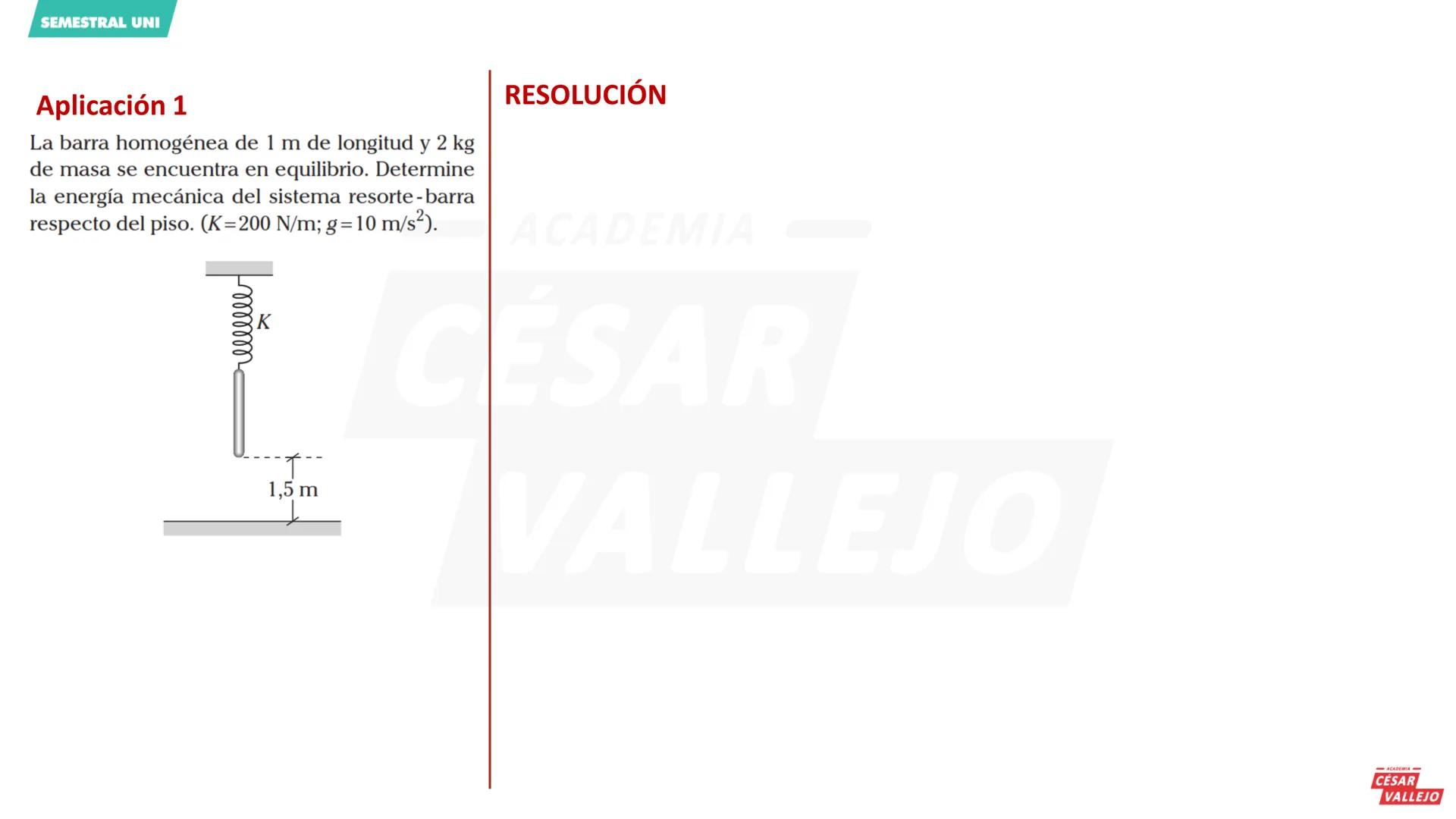 SEMESTRAL UNI
Objetivos
ACADEMIA
• Conocer el concepto de trabajo mecánico.
• Determinar la cantidad trabajo mecánico
en diferentes casos.
•