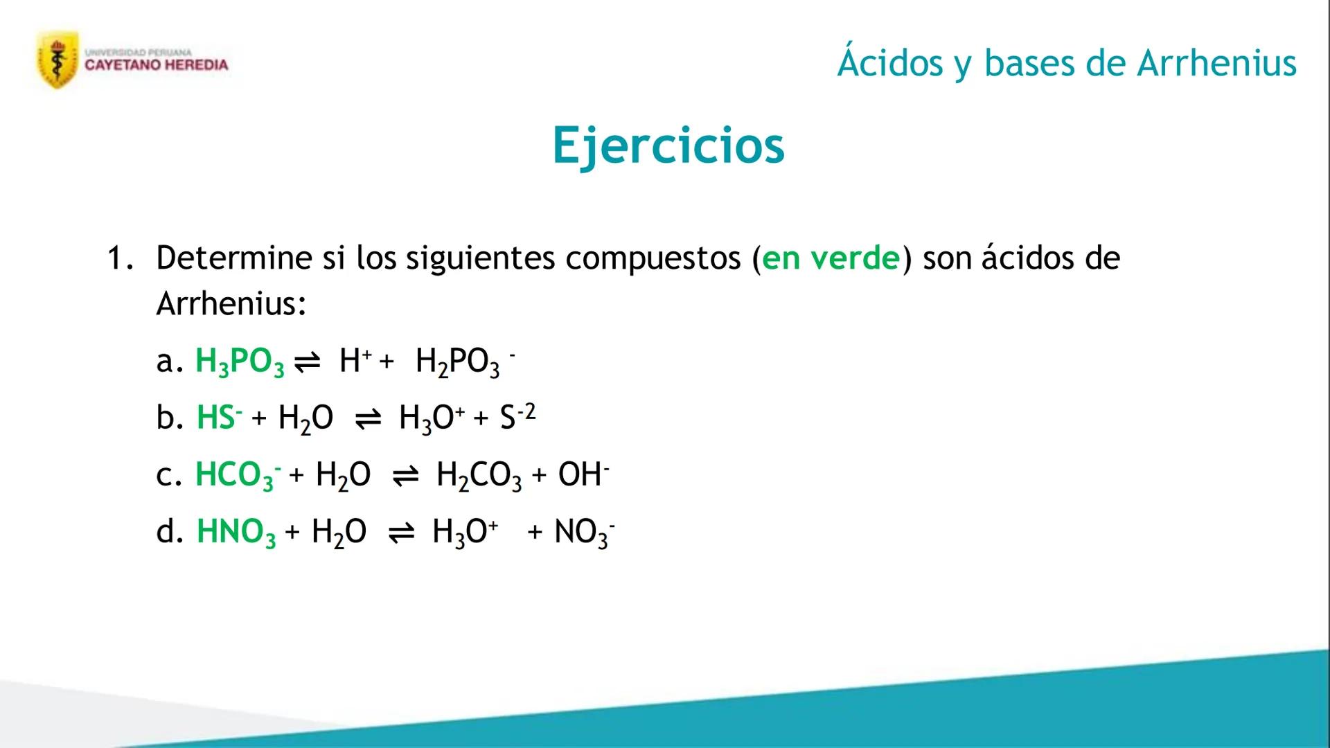 Unidad 4: Cinética, equilibrio químico e iónico
Ácidos y bases
UNIVERSIDAD PERUANA
CAYETANO HEREDIA 4
Resultados de aprendizaje
• Distingu