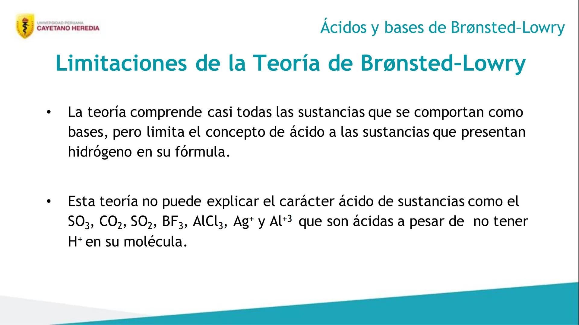 Unidad 4: Cinética, equilibrio químico e iónico
Ácidos y bases
UNIVERSIDAD PERUANA
CAYETANO HEREDIA 4
Resultados de aprendizaje
• Distingu