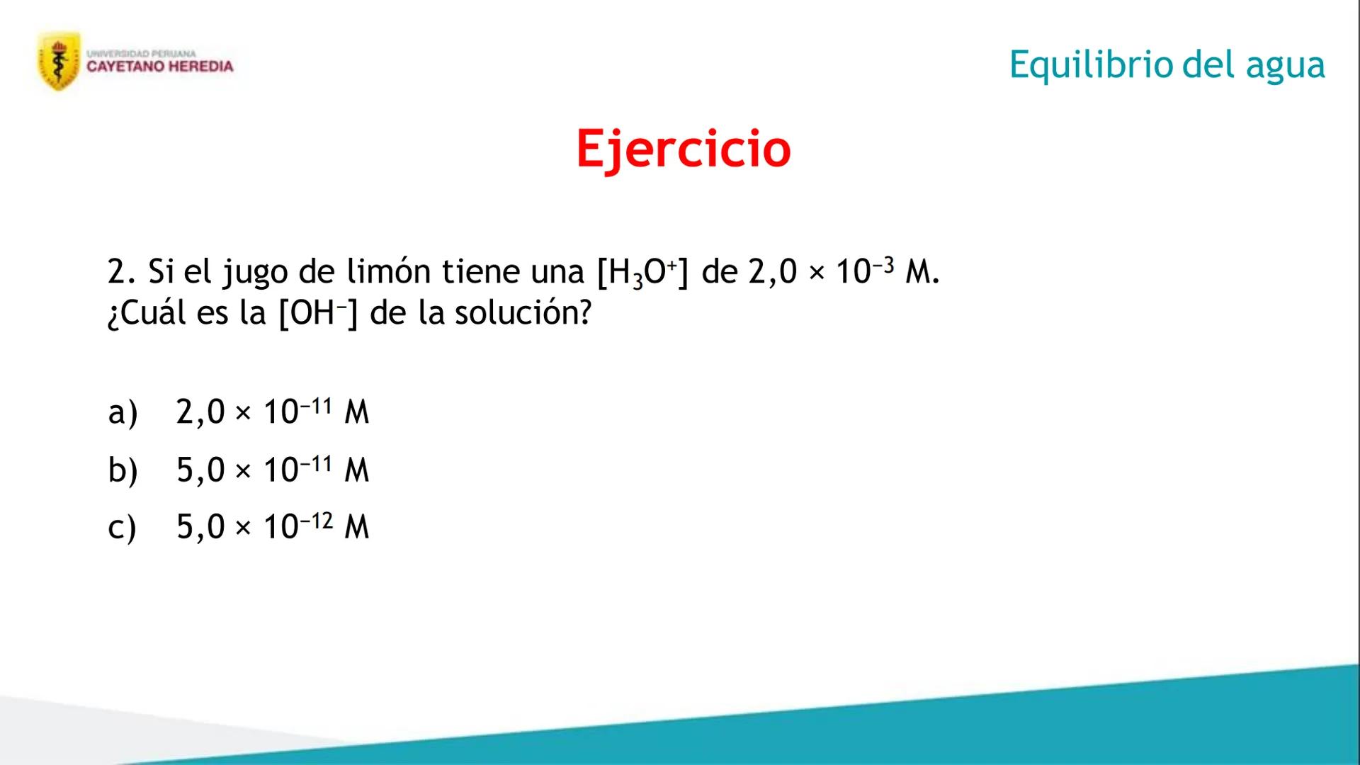 Unidad 4: Cinética, equilibrio químico e iónico
Ácidos y bases
UNIVERSIDAD PERUANA
CAYETANO HEREDIA 4
Resultados de aprendizaje
• Distingu