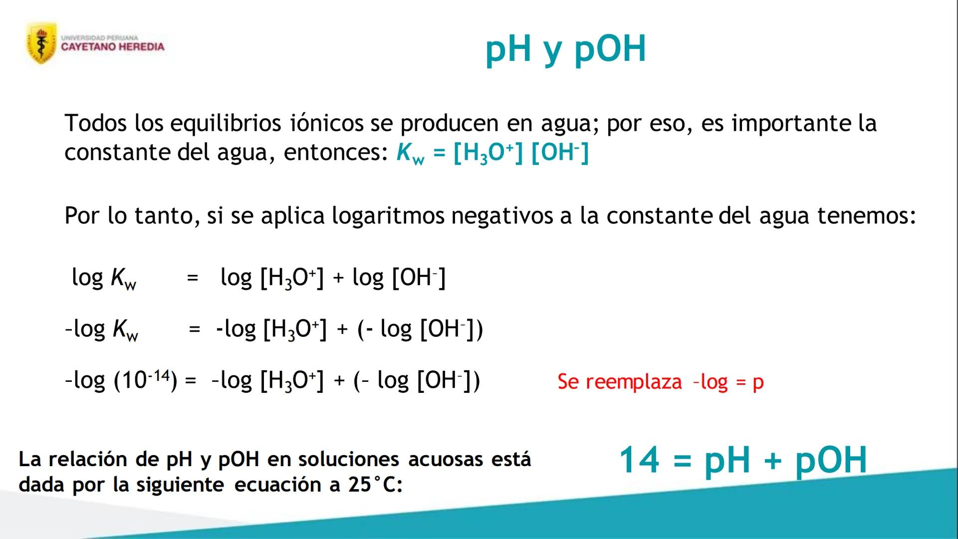 Unidad 4: Cinética, equilibrio químico e iónico
Ácidos y bases
UNIVERSIDAD PERUANA
CAYETANO HEREDIA 4
Resultados de aprendizaje
• Distingu