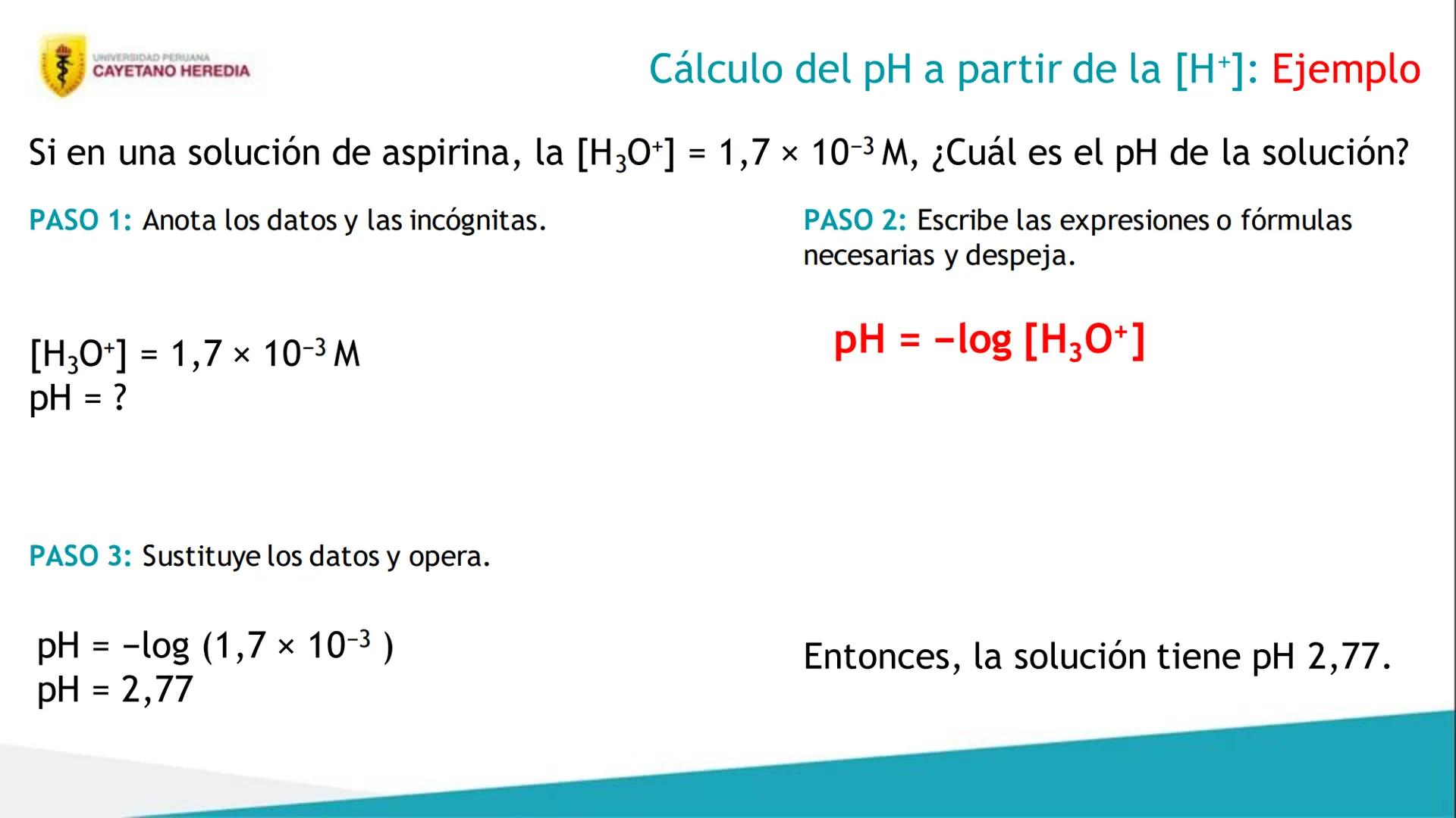 Unidad 4: Cinética, equilibrio químico e iónico
Ácidos y bases
UNIVERSIDAD PERUANA
CAYETANO HEREDIA 4
Resultados de aprendizaje
• Distingu