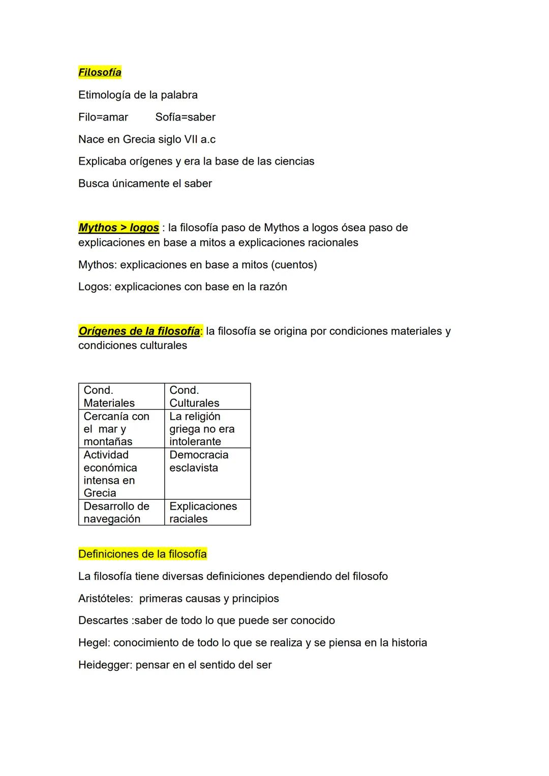 Filosofía
Etimología de la palabra
Filo=amar
Sofía=saber
Nace en Grecia siglo VII a.c
Explicaba orígenes y era la base de las ciencias
Busca