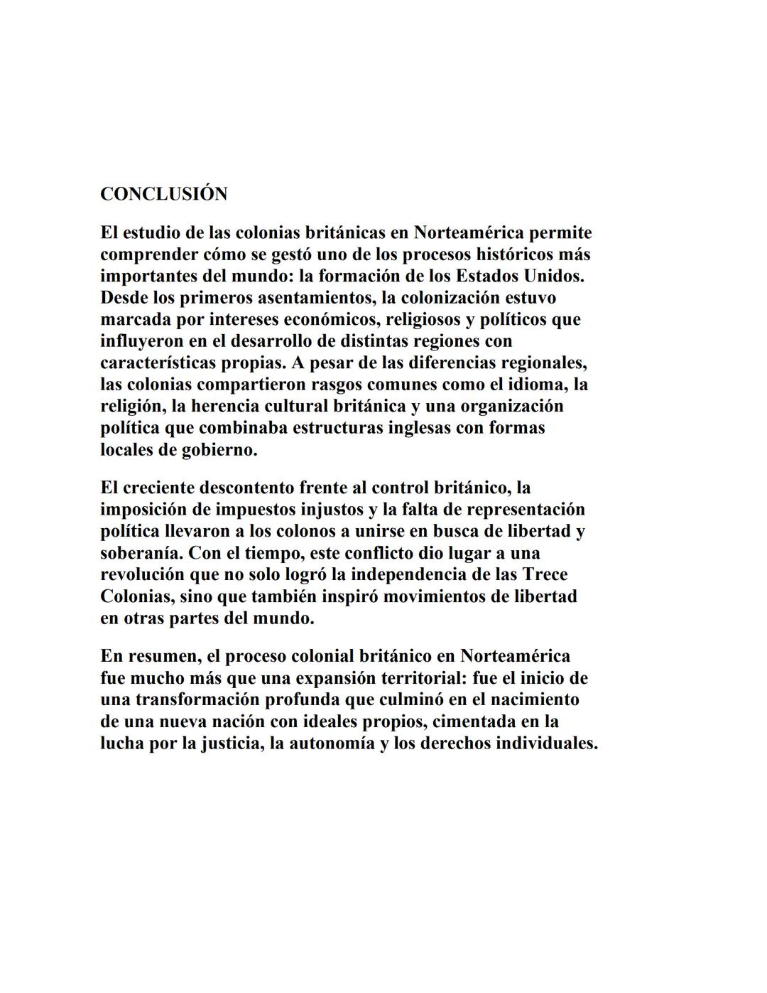 INTRODUCCIÓN
La historia de las colonias británicas en Norteamérica es
fundamental para comprender cómo se gestó el surgimiento de
Estados U