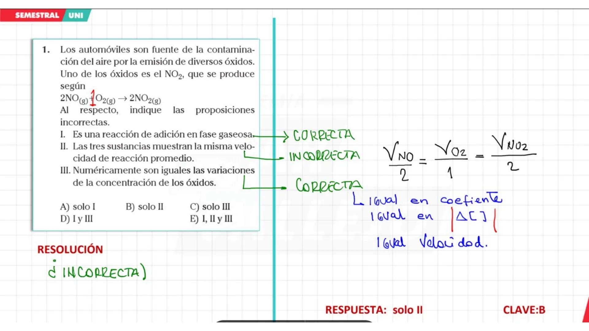 ACADEMIA
CÉSAR
VALLEJO
CICLO
SEMESTRAL
UNI
QUÍMICA
Tema: Cinética química
Docente: Chávez salas Artemio
academiacesarvallejo.edu.pe SEMES