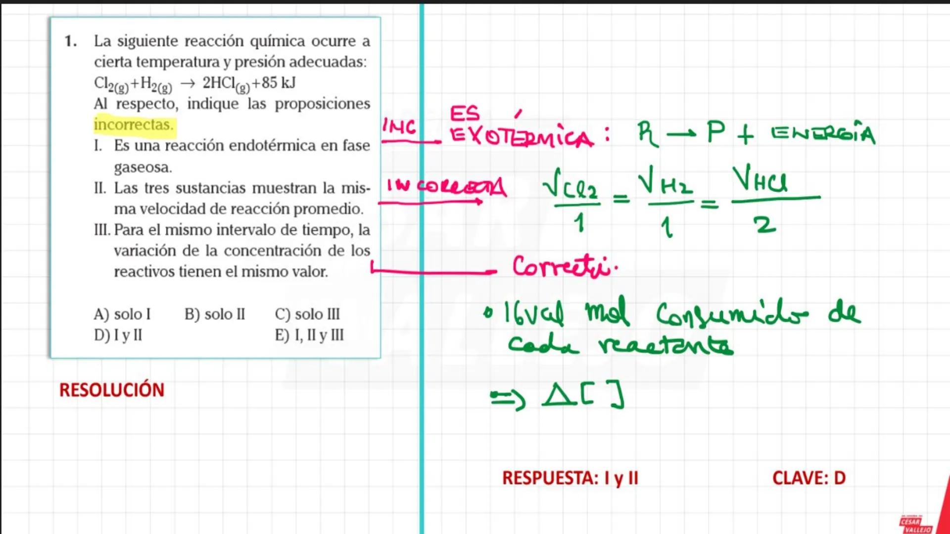 ACADEMIA
CÉSAR
VALLEJO
CICLO
SEMESTRAL
UNI
QUÍMICA
Tema: Cinética química
Docente: Chávez salas Artemio
academiacesarvallejo.edu.pe SEMES