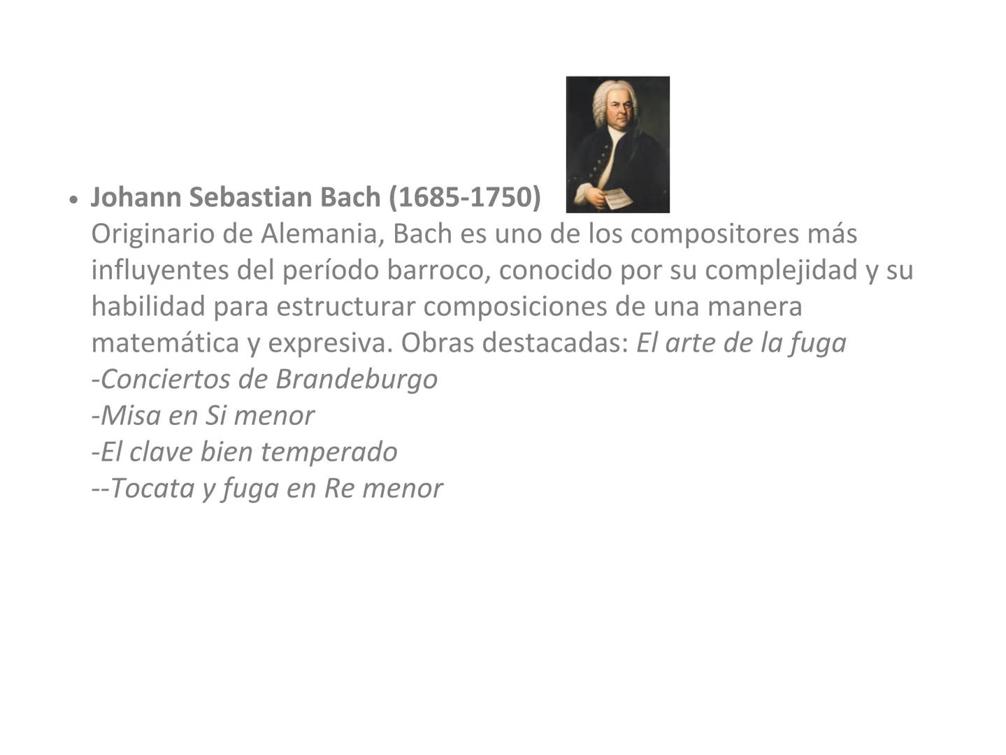# Referentes de
música clásica
Prof. Astucuri Guillen • Antonio Vivaldi (1678-1741)
Fue un compositor, violinista, empresario, profesor y s
