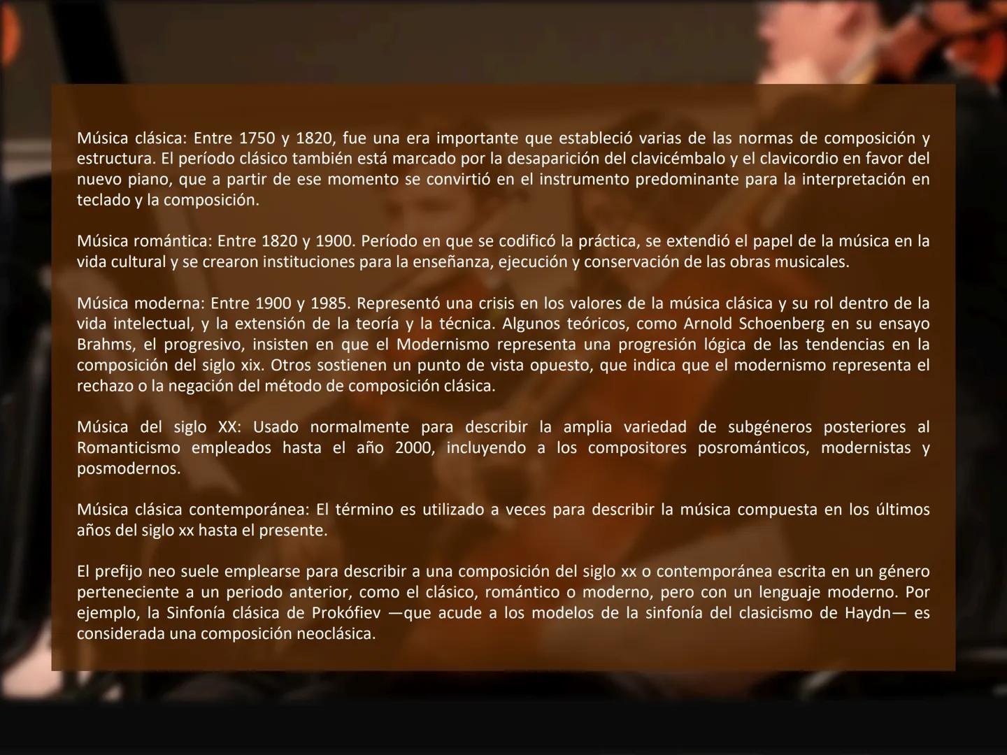 # Introducción a la
música clásica
Prof. Astucuri Guillen La música clásica occidental es un tipo de música académica producida o derivada