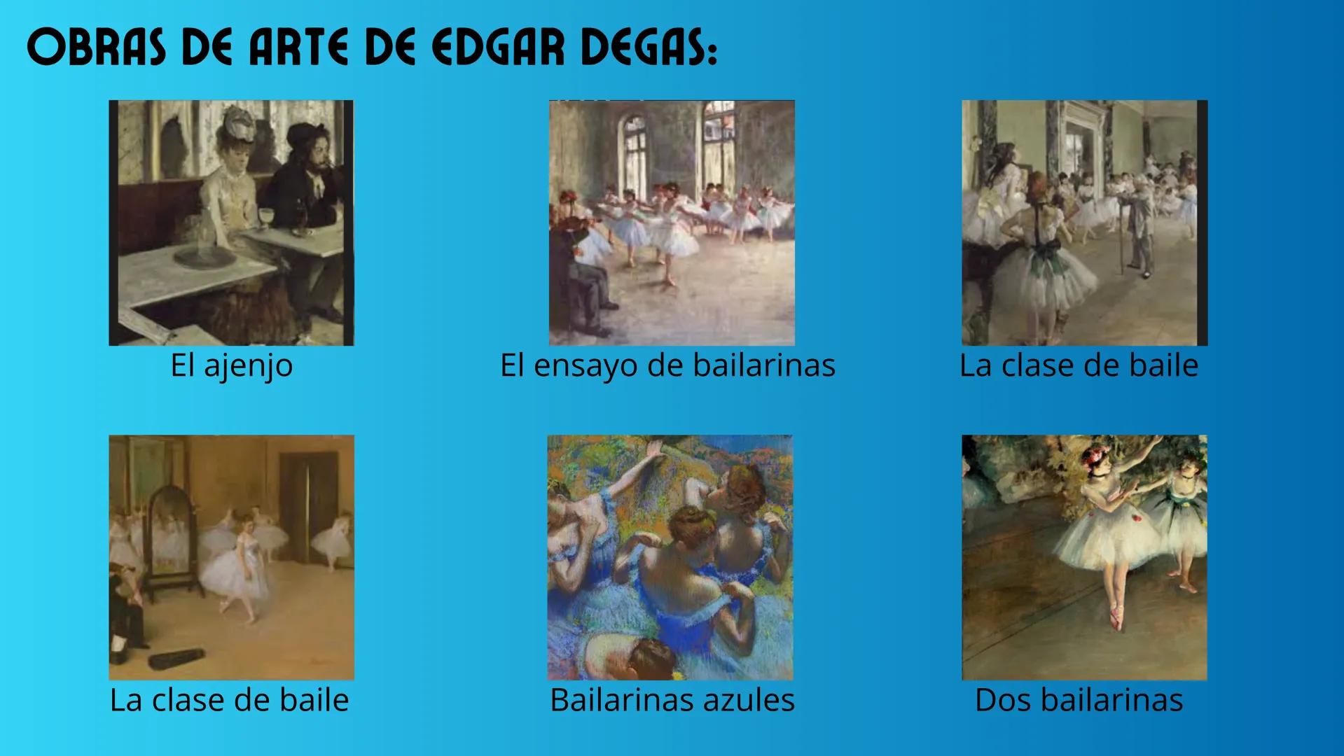 # HISTORIA DEL ARTE
# EL IMPRESIONISMO
Institución Educativa San Salvador
Trabajo de Zarai Ventocilla # CONTENIDOS
01 - Origen del impre