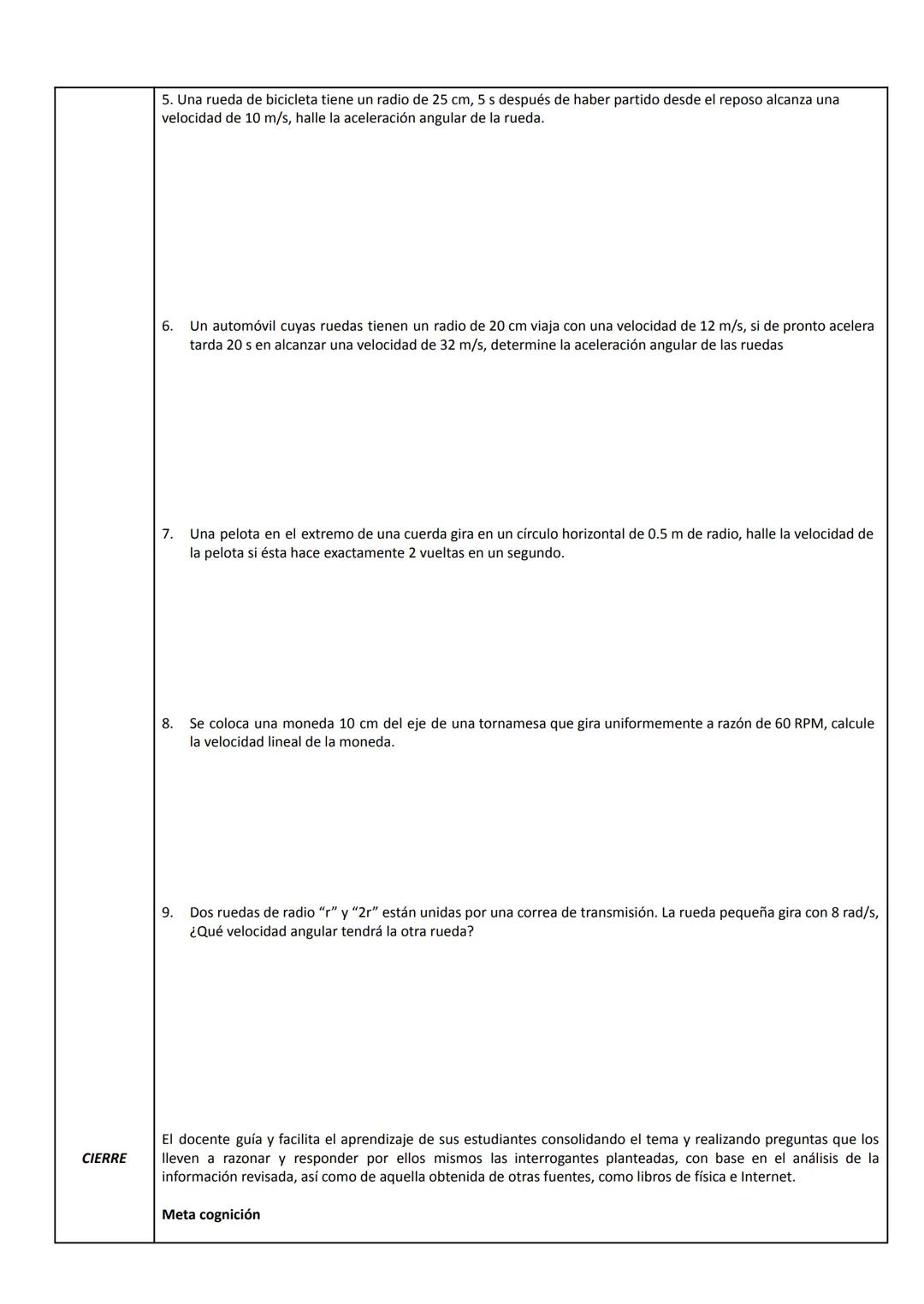 SESIÓN DE APRENDIZAJE N°48
"Trabajando el movimiento circular uniformemente variado III"
1.
DATOS GENERALES
IE
DIRECTORA
ÁREA
N°40208 "Padre