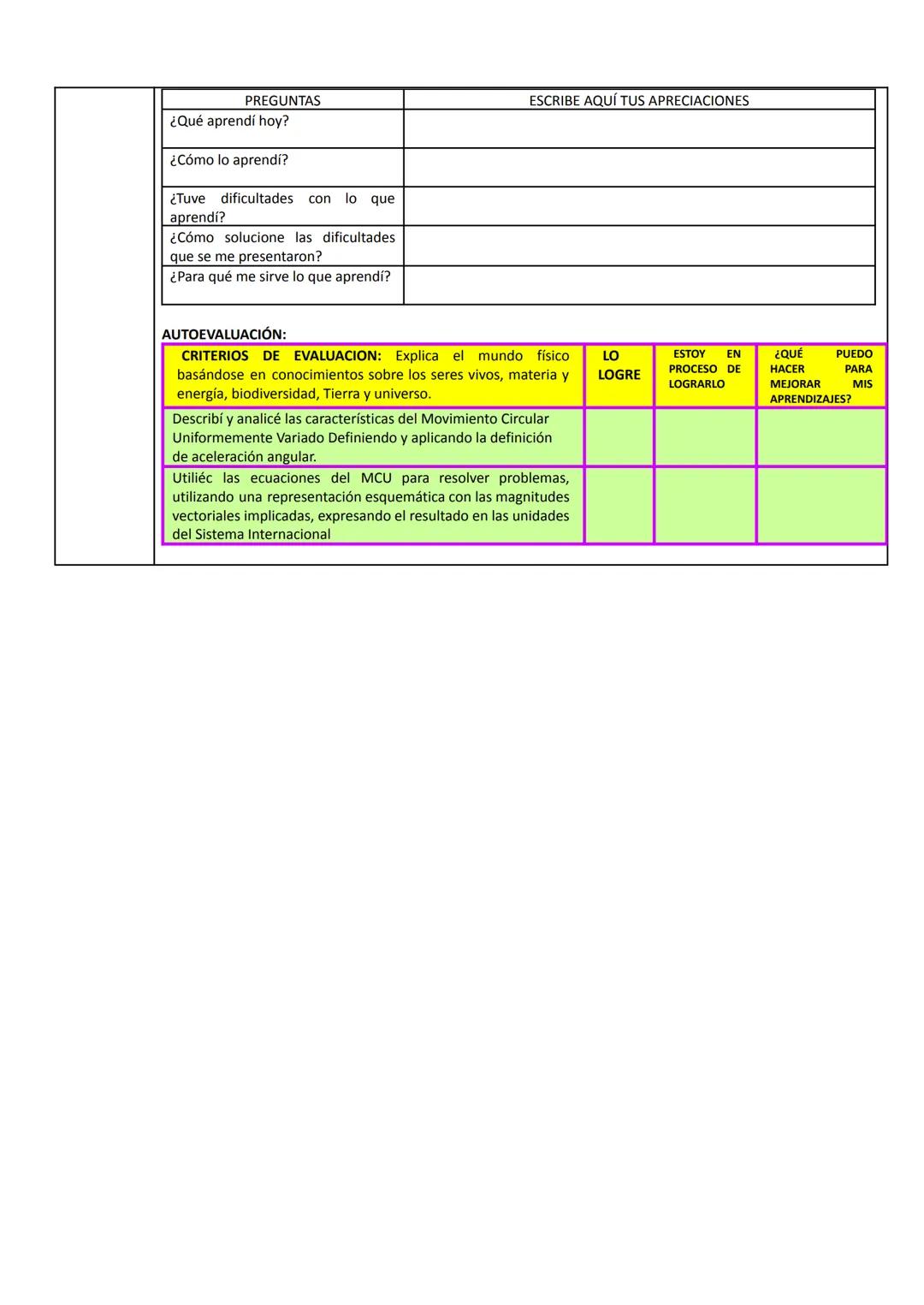 SESIÓN DE APRENDIZAJE N°48
"Trabajando el movimiento circular uniformemente variado III"
1.
DATOS GENERALES
IE
DIRECTORA
ÁREA
N°40208 "Padre