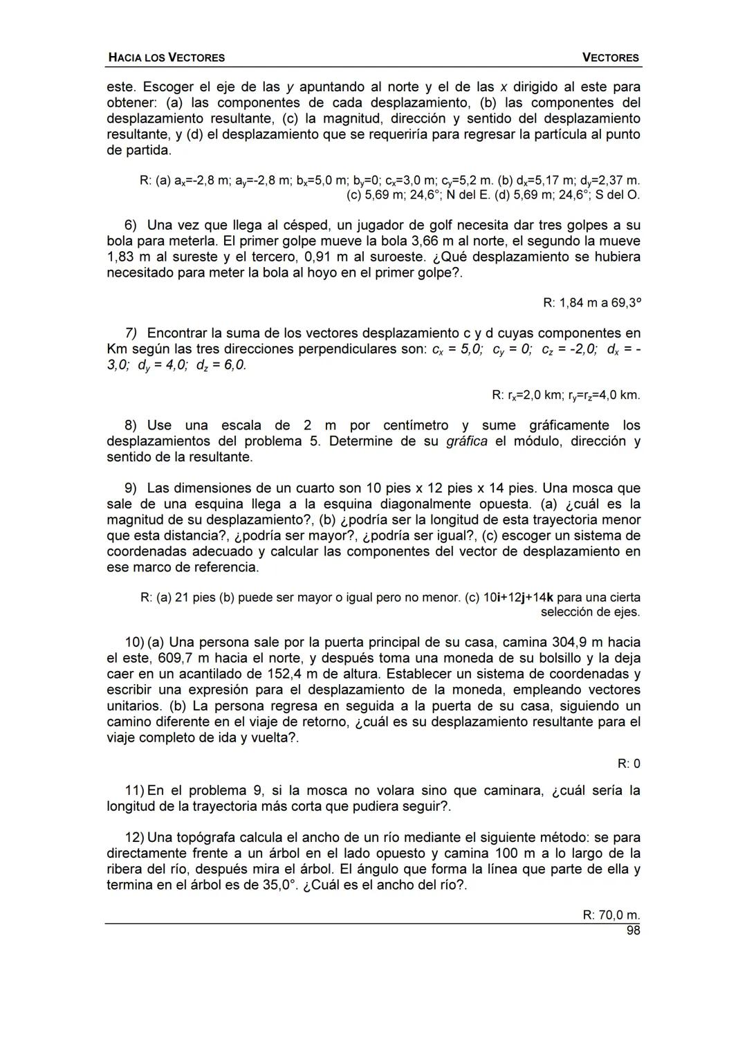 HACIA LOS
VECTORES
UN CURSO PREPARATORIO PARA
FÍSICA UNIVERSITARIA
FACULTAD DE INGENIERÍA
UNIVERSIDAD NACIONAL DE ENTRE RÍOS
JOSÉ DI PAOLO H