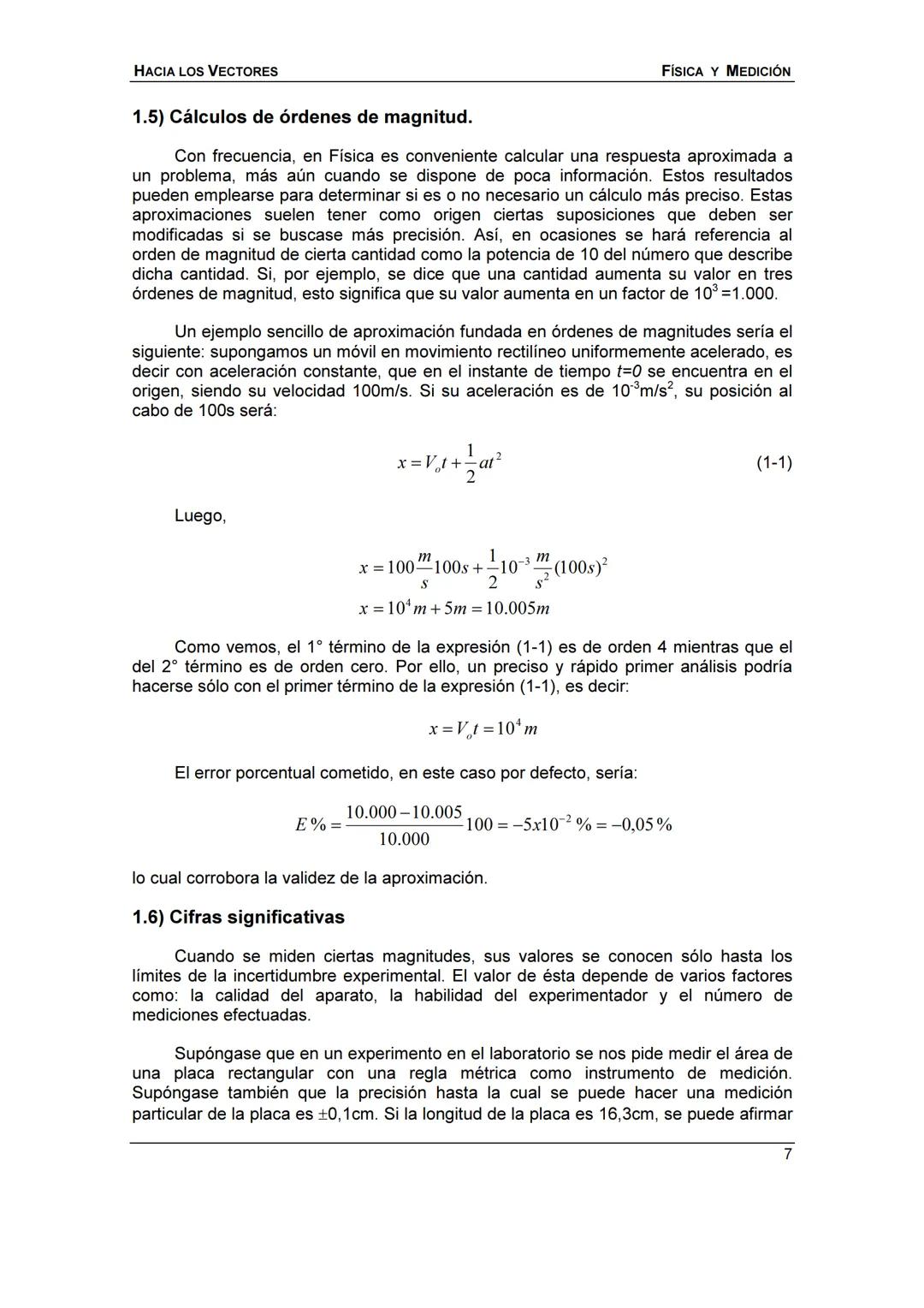 HACIA LOS
VECTORES
UN CURSO PREPARATORIO PARA
FÍSICA UNIVERSITARIA
FACULTAD DE INGENIERÍA
UNIVERSIDAD NACIONAL DE ENTRE RÍOS
JOSÉ DI PAOLO H