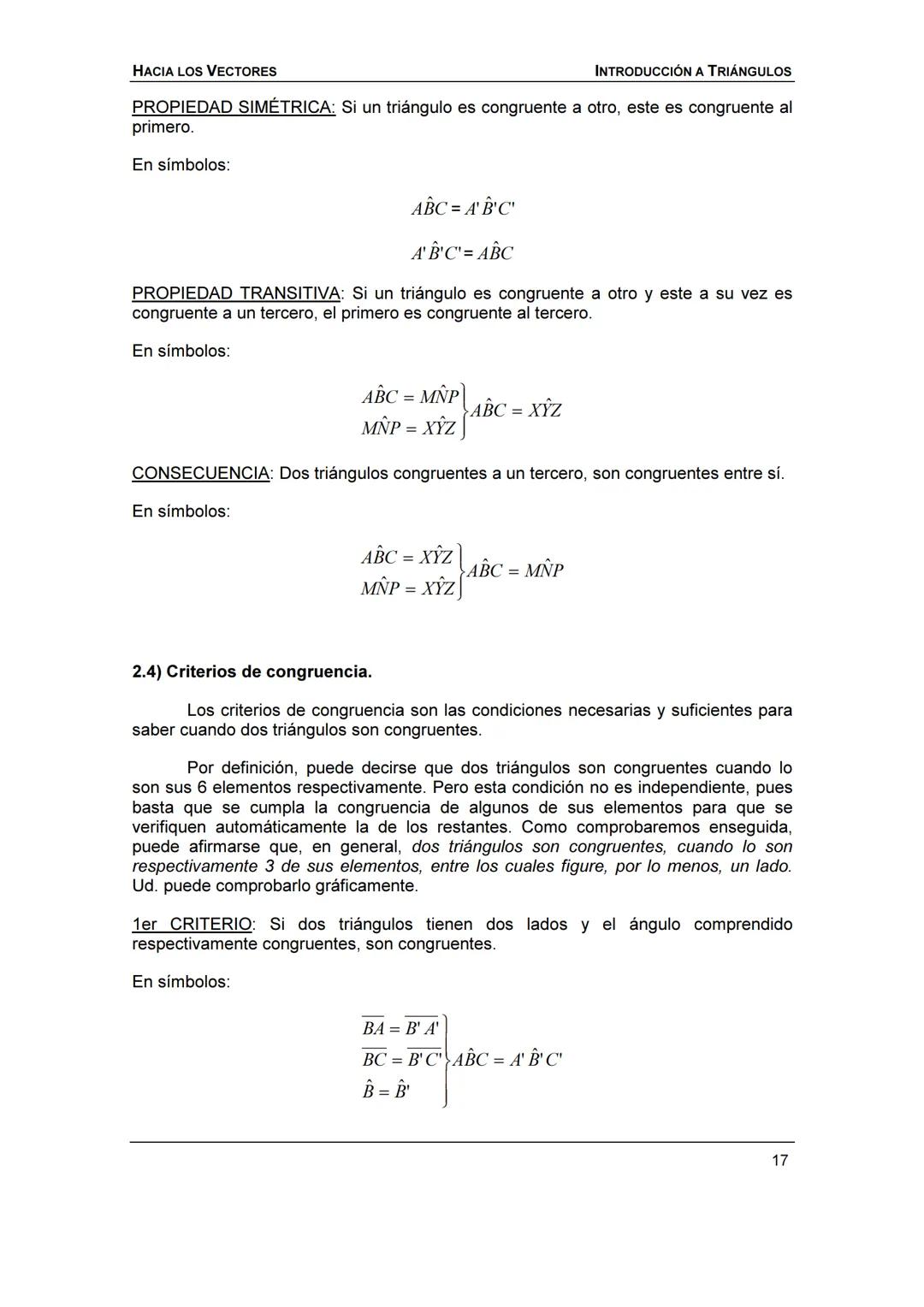 HACIA LOS
VECTORES
UN CURSO PREPARATORIO PARA
FÍSICA UNIVERSITARIA
FACULTAD DE INGENIERÍA
UNIVERSIDAD NACIONAL DE ENTRE RÍOS
JOSÉ DI PAOLO H