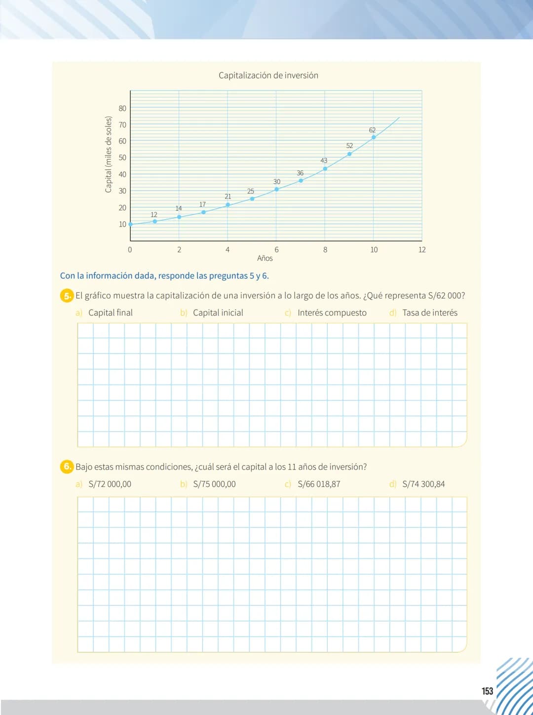 Ficha
11
Aplicamos nuestros aprendizajes
Propósito: Establecemos relaciones entre datos y acciones de comparar o trabajar con tasas de
inter