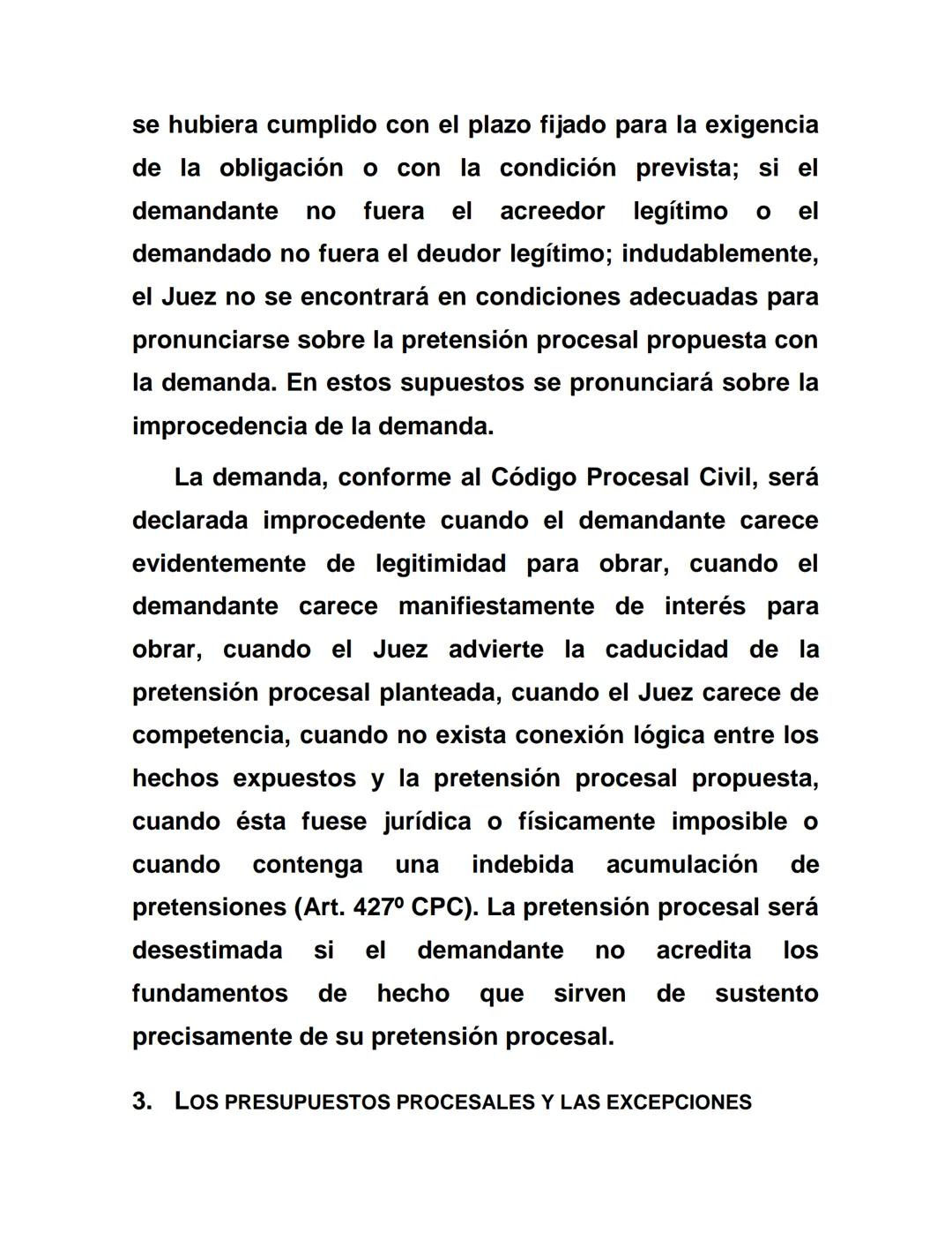 LOS PRESUPUESTOS PROCESALES
1. CONCEPTO
Dr. Jorge Carrión Lugo
Para que en un proceso se produzca una relación
jurídico-procesal válida no b