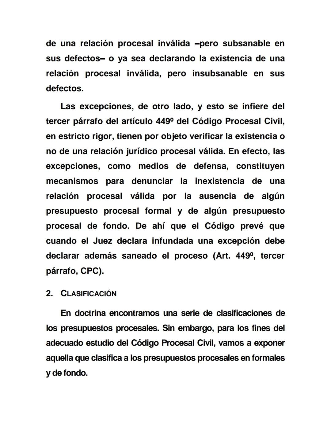 LOS PRESUPUESTOS PROCESALES
1. CONCEPTO
Dr. Jorge Carrión Lugo
Para que en un proceso se produzca una relación
jurídico-procesal válida no b