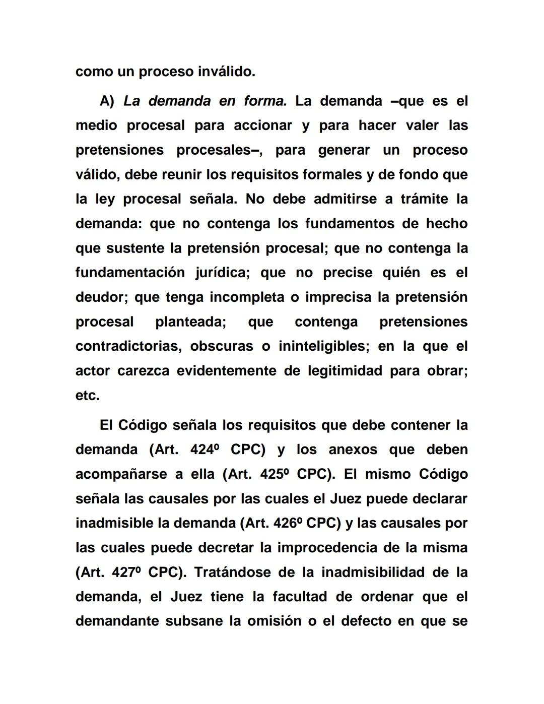 LOS PRESUPUESTOS PROCESALES
1. CONCEPTO
Dr. Jorge Carrión Lugo
Para que en un proceso se produzca una relación
jurídico-procesal válida no b