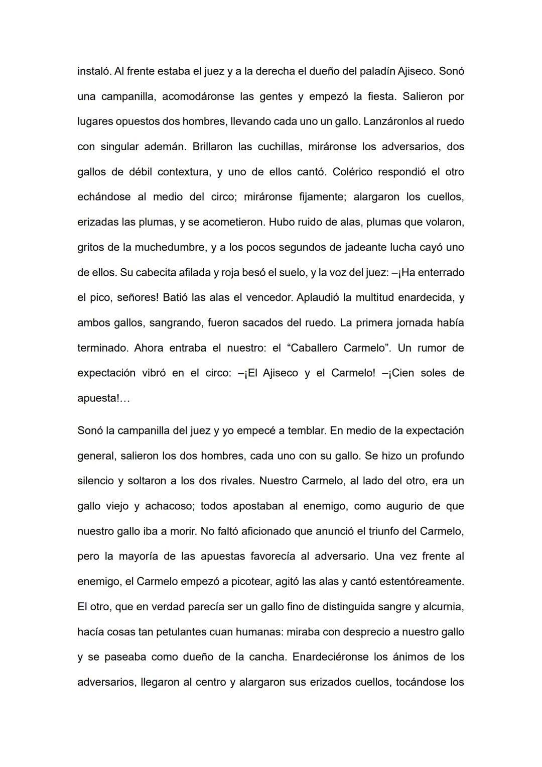 CUARTO DE SECUNDARIA - AGOSTO
EL CABALLERO CARMELO
Abraham Valdelomar
El Caballero
Carmelo
(ABRAHAN VALDELOMAR)
Un día, después del desayuno