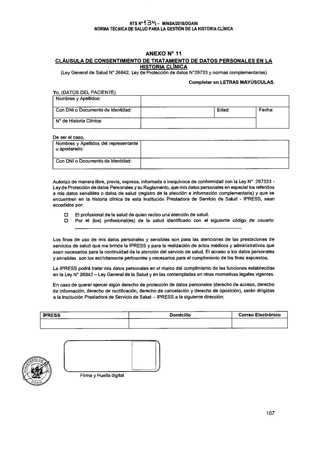 No.2.14-2018/MINSA
MINISTERIO DE SALUD
REPUBLICA DEL PERU
Resolución Ministerial
Lima, 13... de.... Marzo...... del.2018.
Visto, el Expe