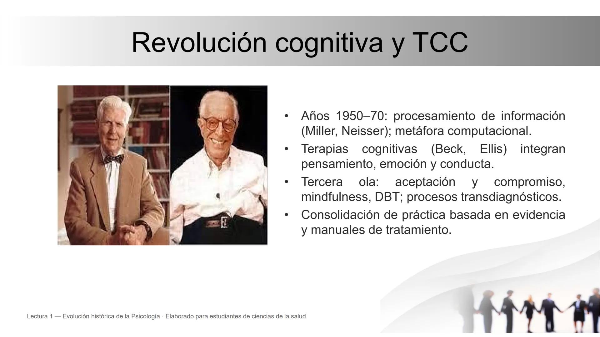 Evolución histórica de la Psicología
Prehistoria de la psicología • Historia de
la psicología • Hitos y corrientes
Lectura 1 — Evolución h
