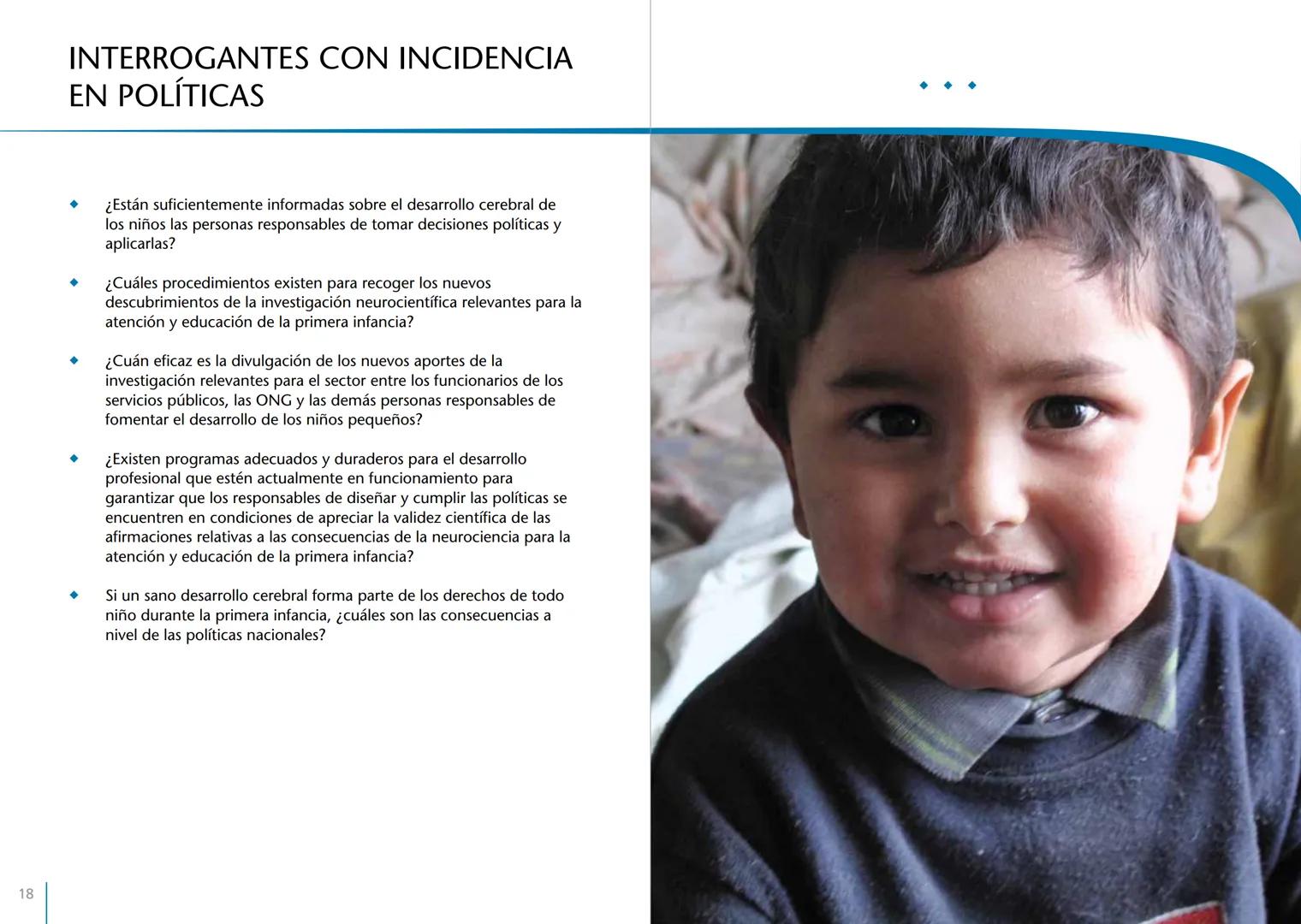 # LA PRIMERA INFANCIA EN PERSPECTIVA 7
# El cerebro en desarrollo # LA PRIMERA INFANCIA EN PERSPECTIVA
Serie editada por Martin Woodhead y